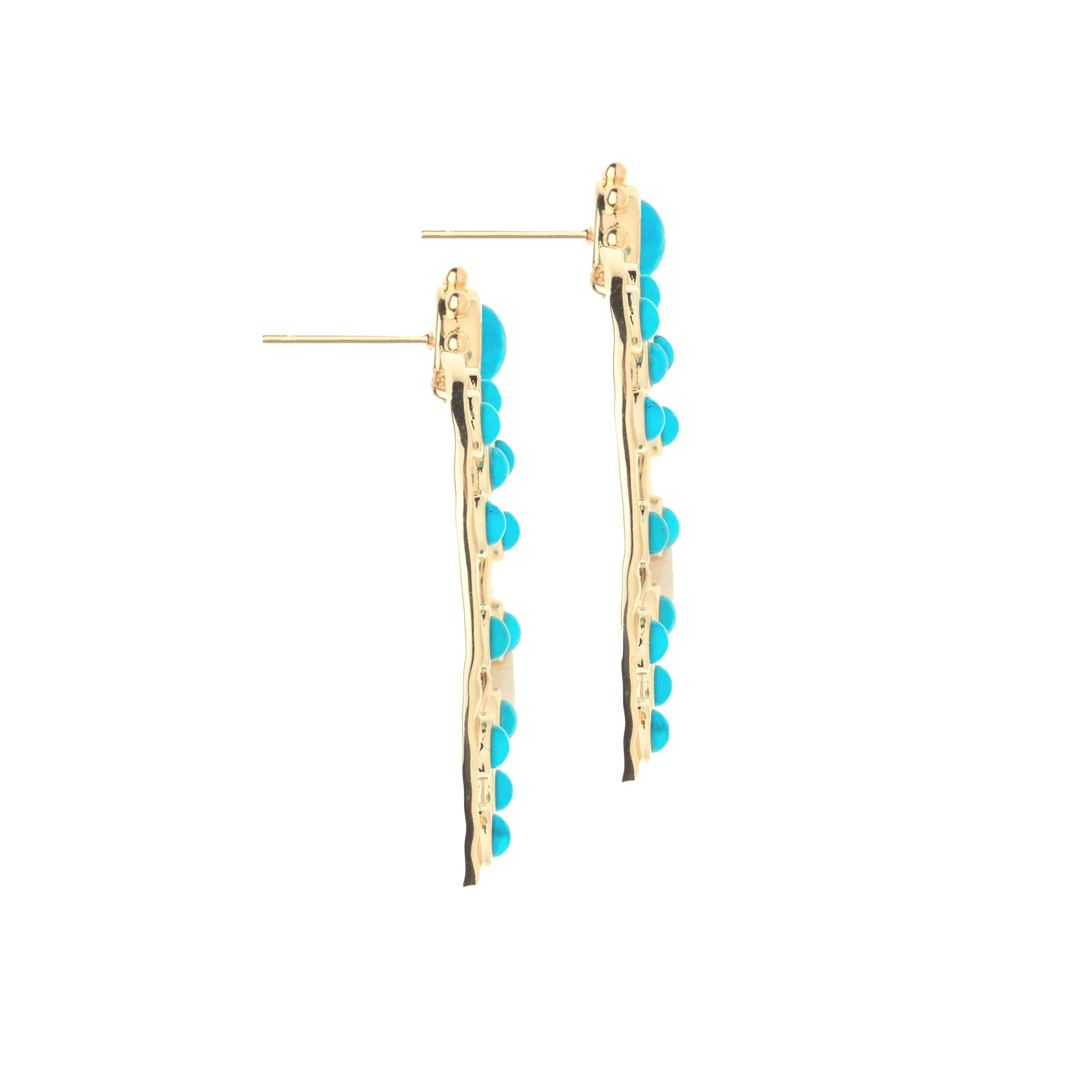 LOVE in the Sun Earrings in Turquoise - Image 3