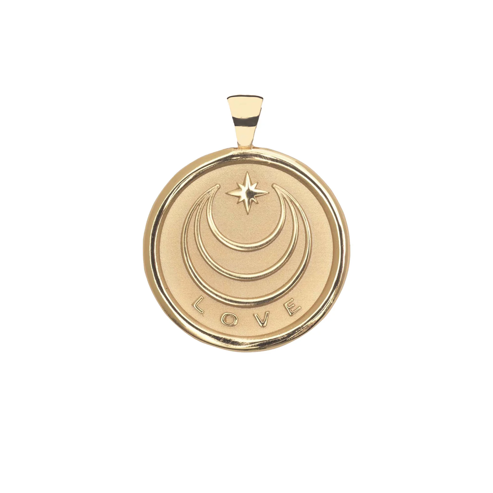 LOVE JW Original Pendant Coin in Solid Gold - Image 2