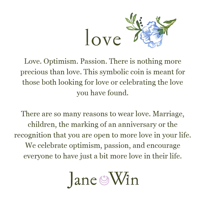 LOVE JW Small Pendant Coin - Image 4