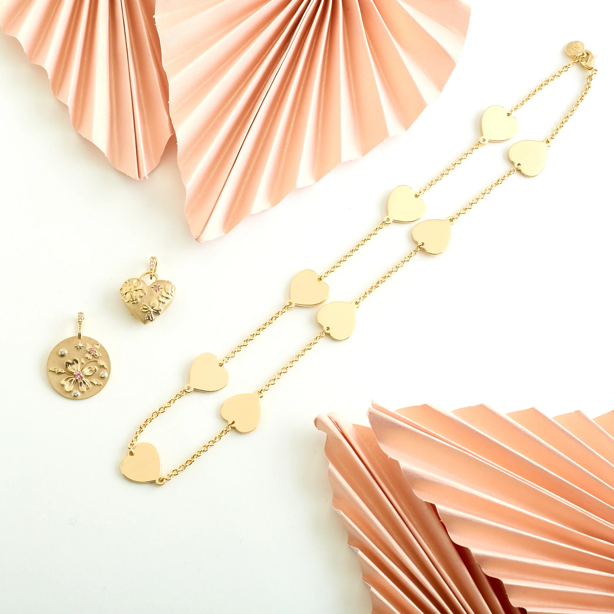 LOVE Pieces of My Heart Chain Necklace - Image 3