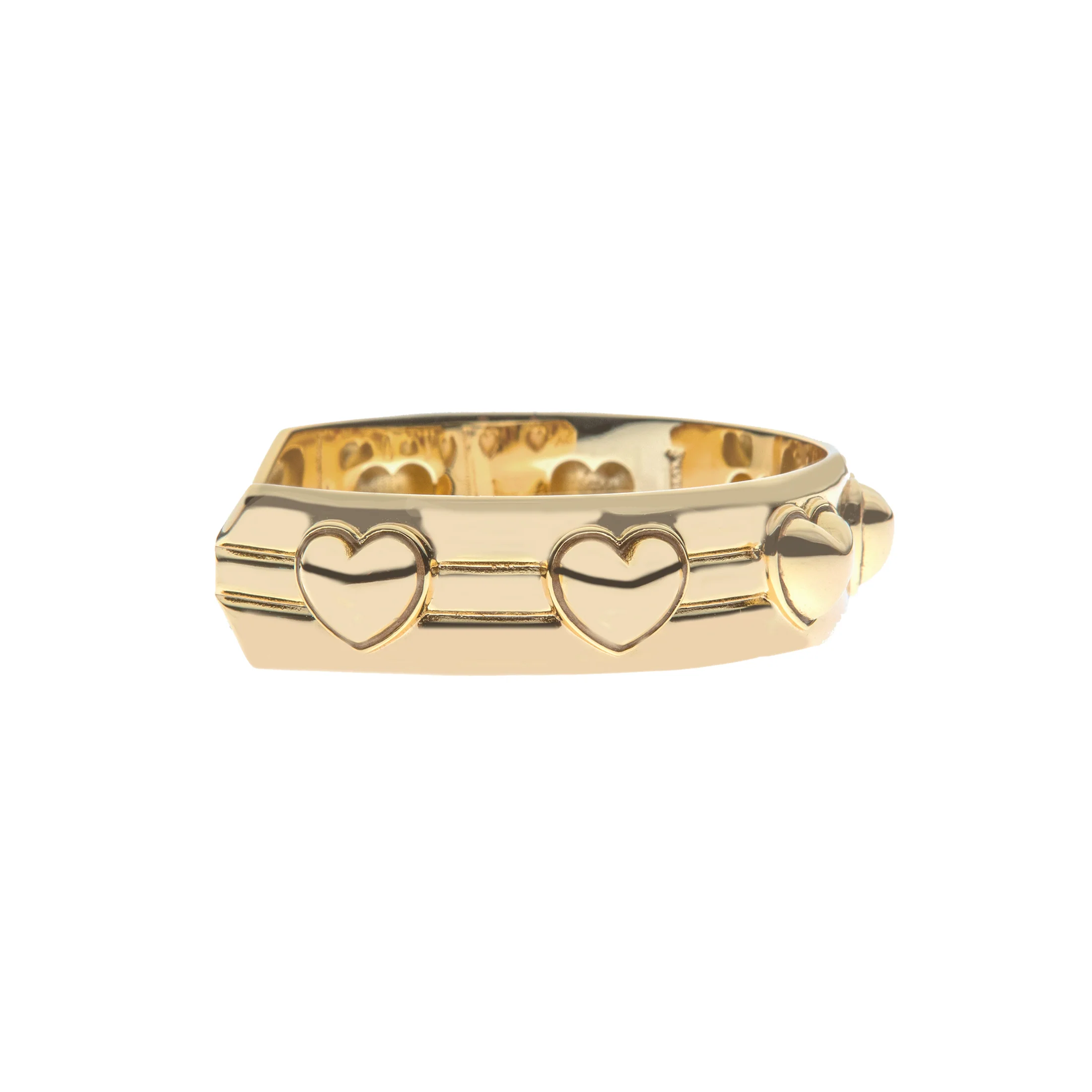 LOVE Set In Stone Heart Cuff - Image 3