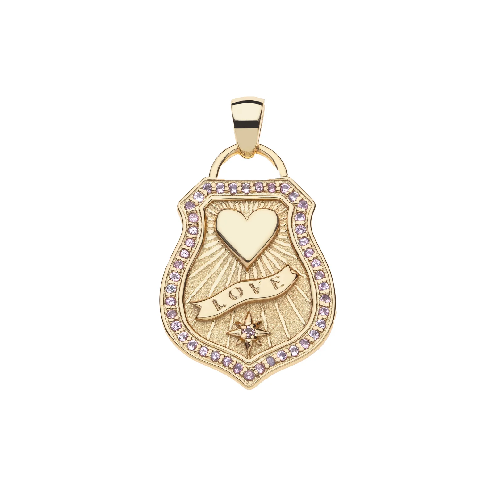 LOVE Shield Pendant