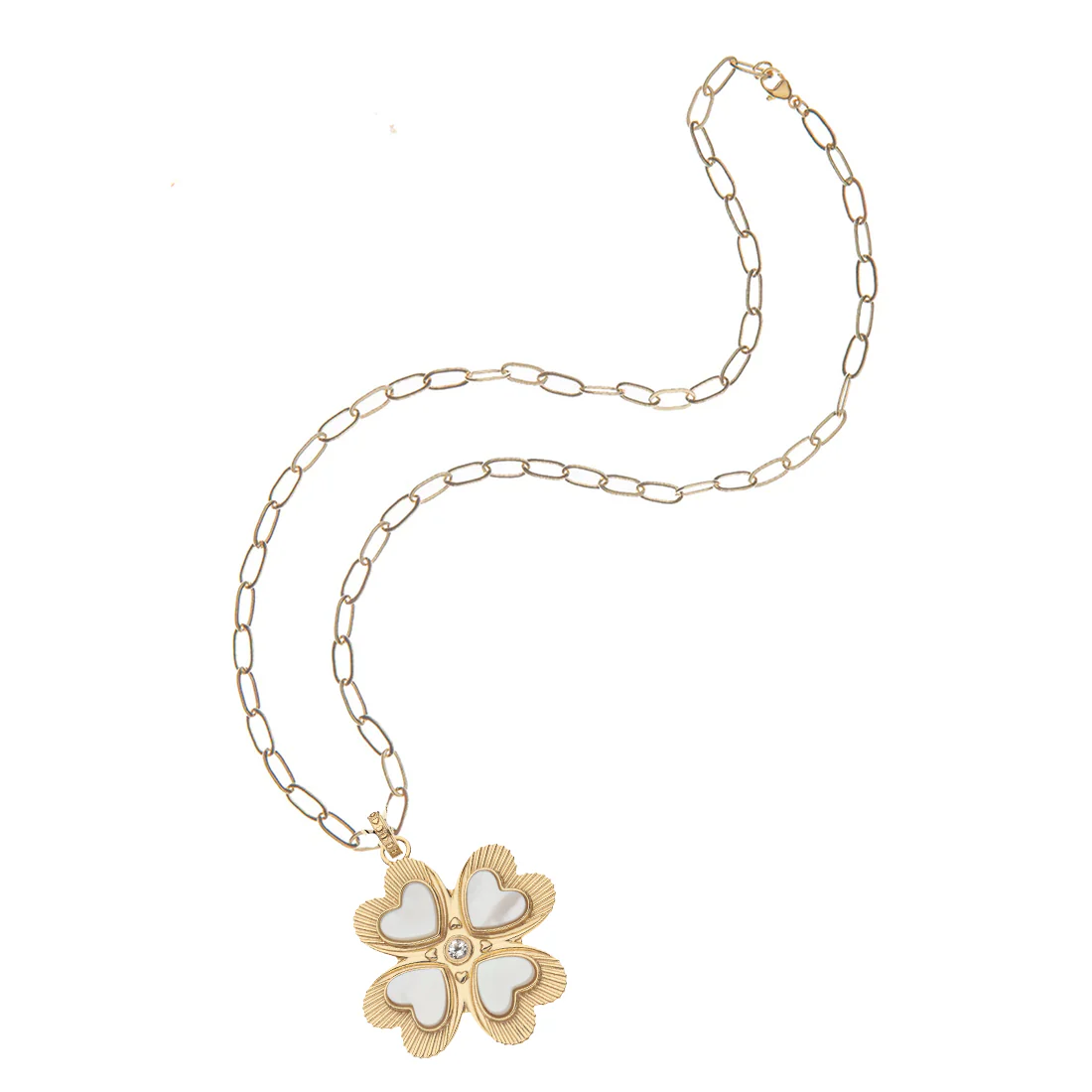 LUCKY in Love Clover Pendant with Mother of Pearl - Image 7
