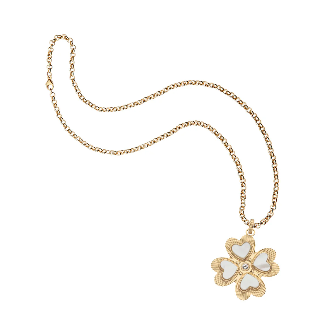 LUCKY in Love Clover Pendant with Mother of Pearl - Image 8