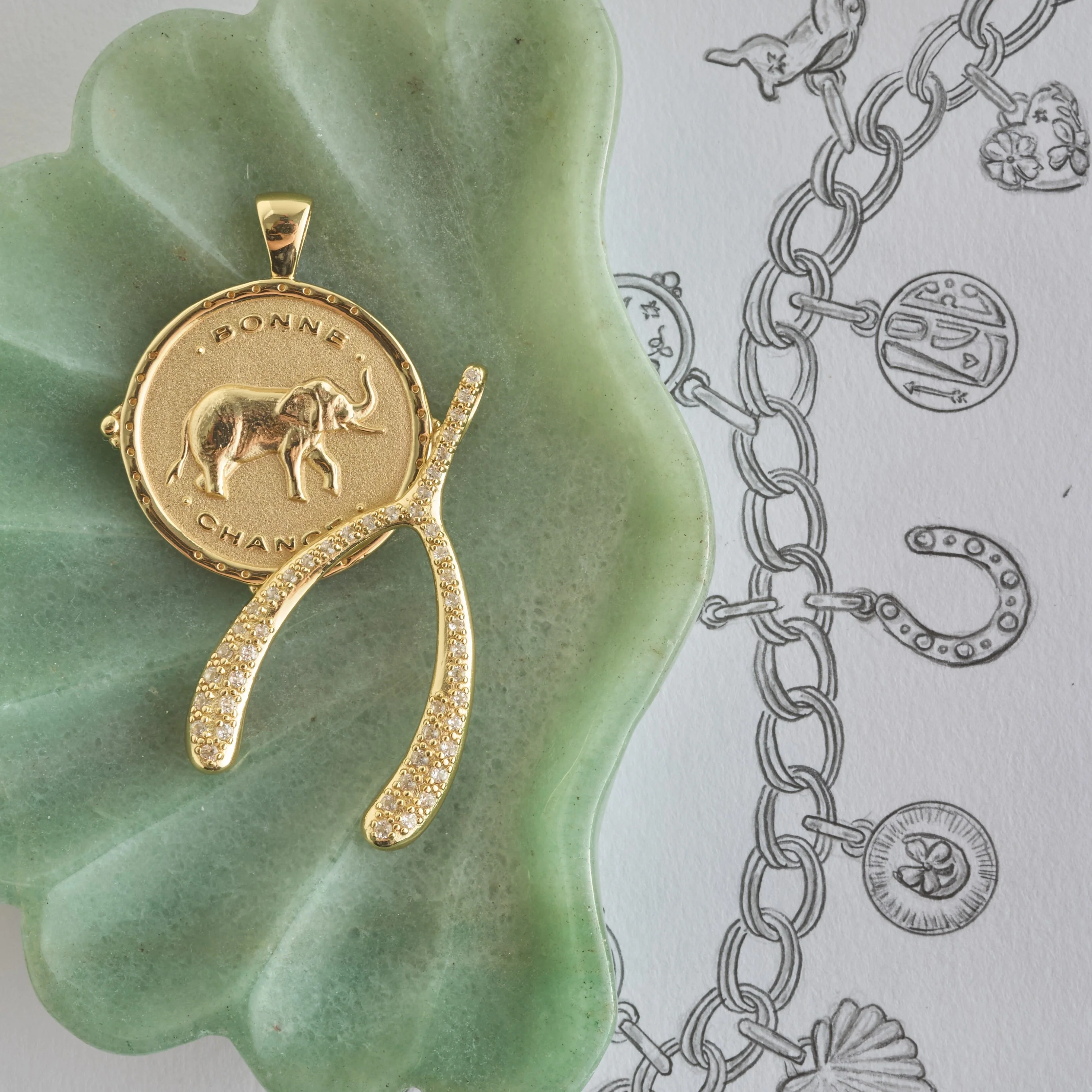 LUCKY JW Original Pendant Coin (Bonne Chance) - Image 8
