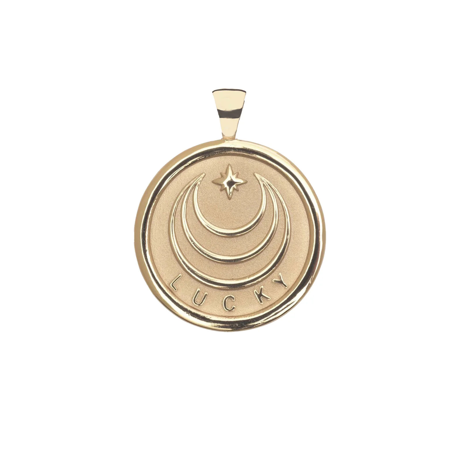 LUCKY JW Original Pendant Coin in Solid Gold - Image 2