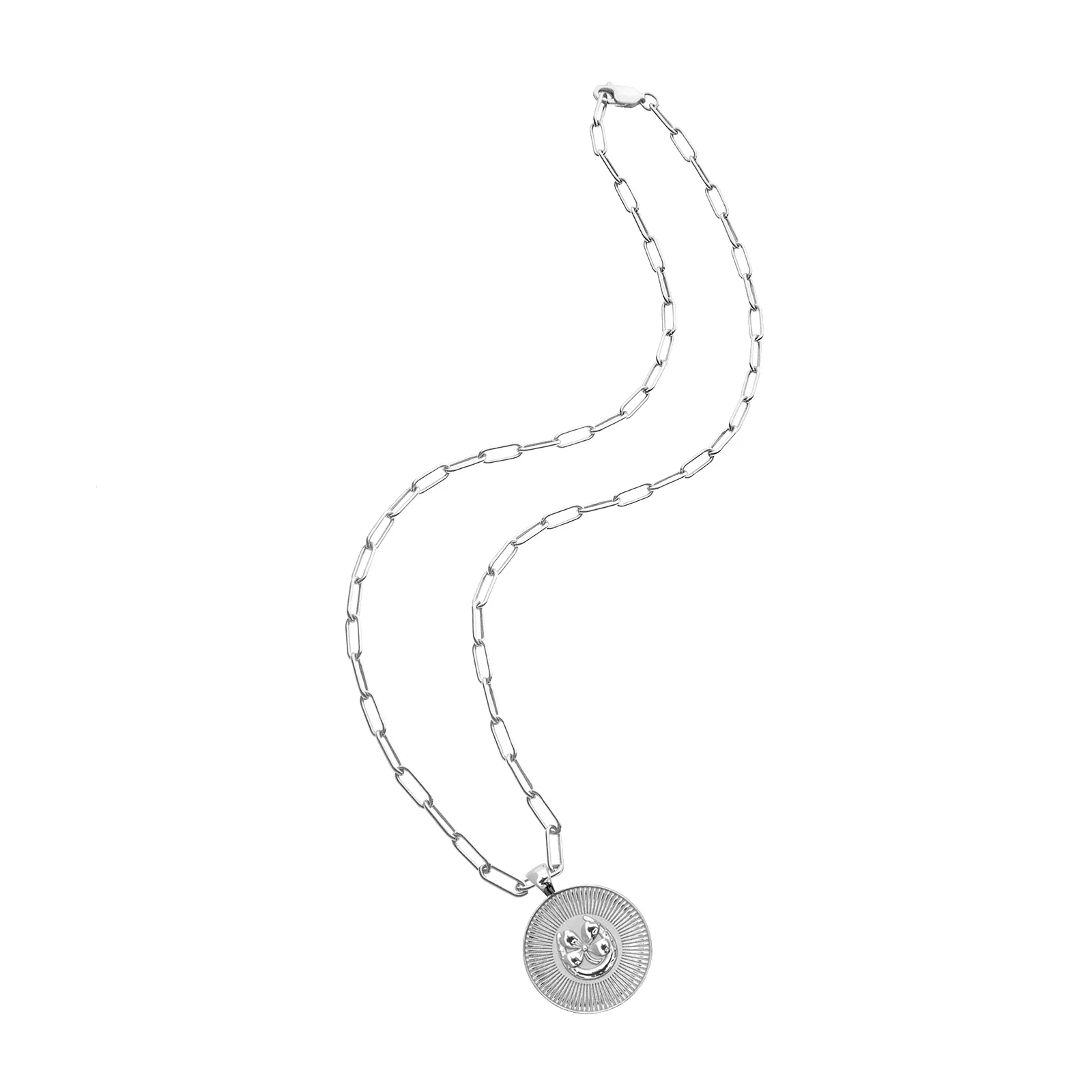 LUCKY JW Small Pendant Coin in Silver - Image 7