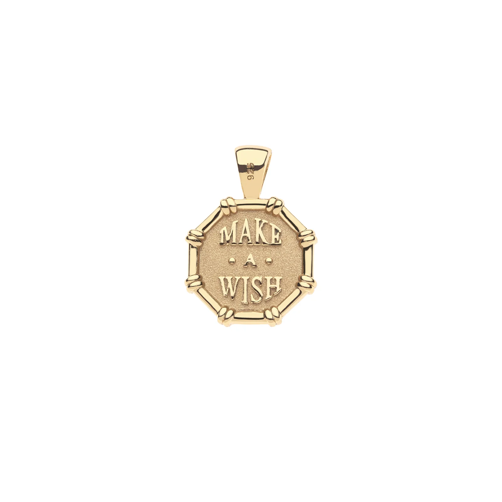 LUCKY Octagon Birthstone Pendant - Image 2