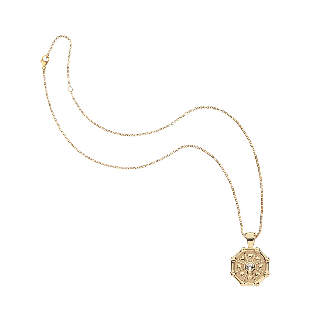 LUCKY Octagon Birthstone Pendant - Image 4