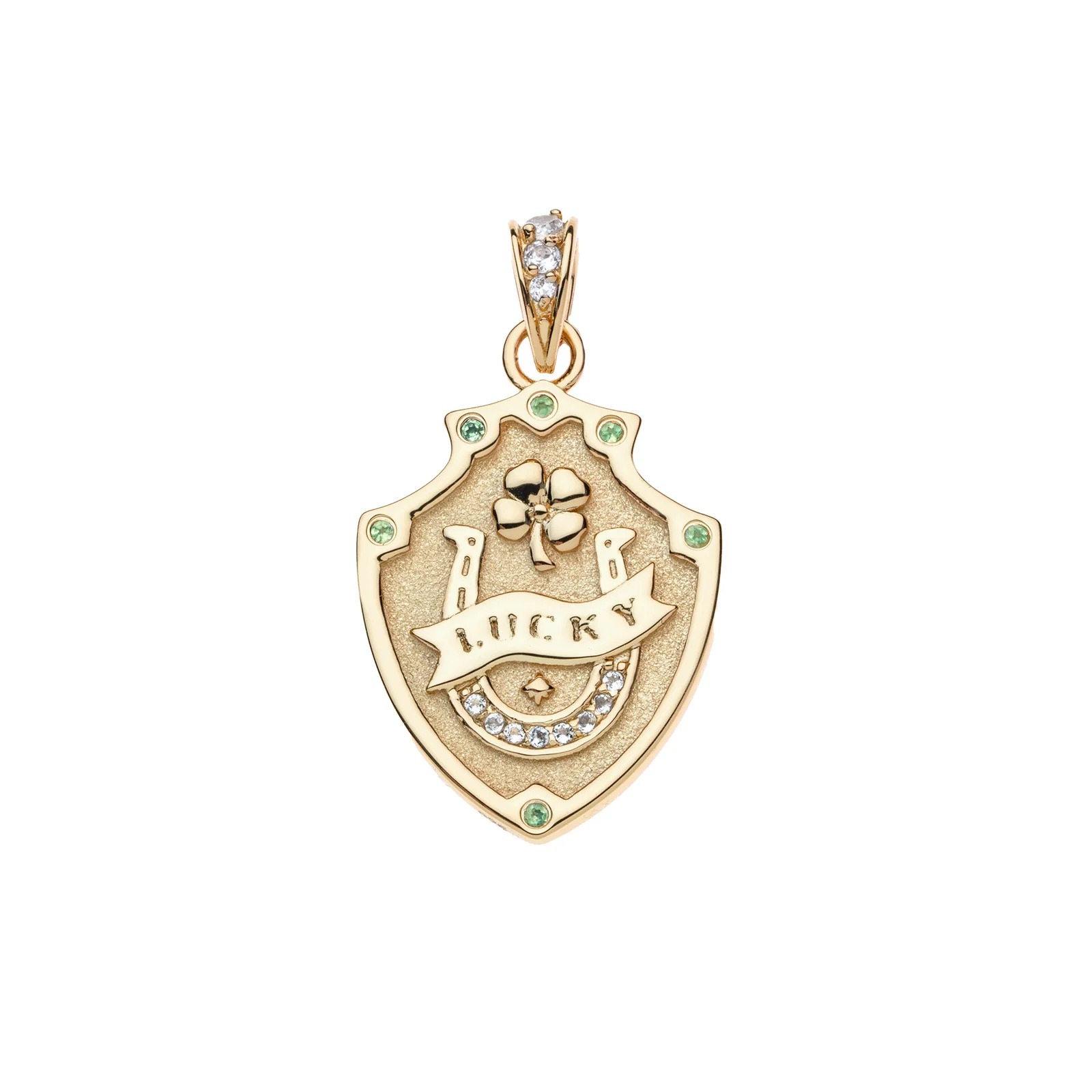 LUCKY Shield Pendant