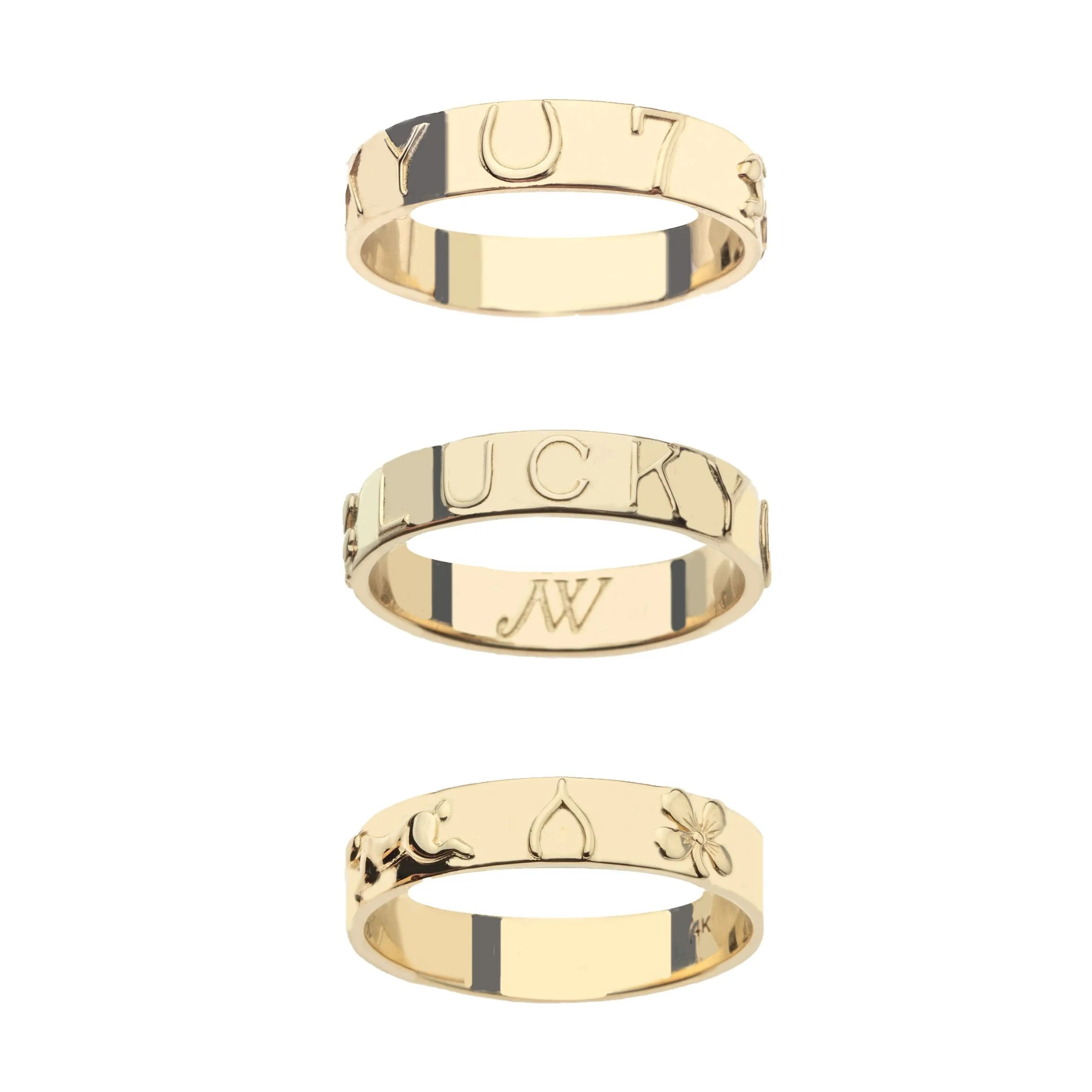 LUCKY Stacking Ring - Image 5