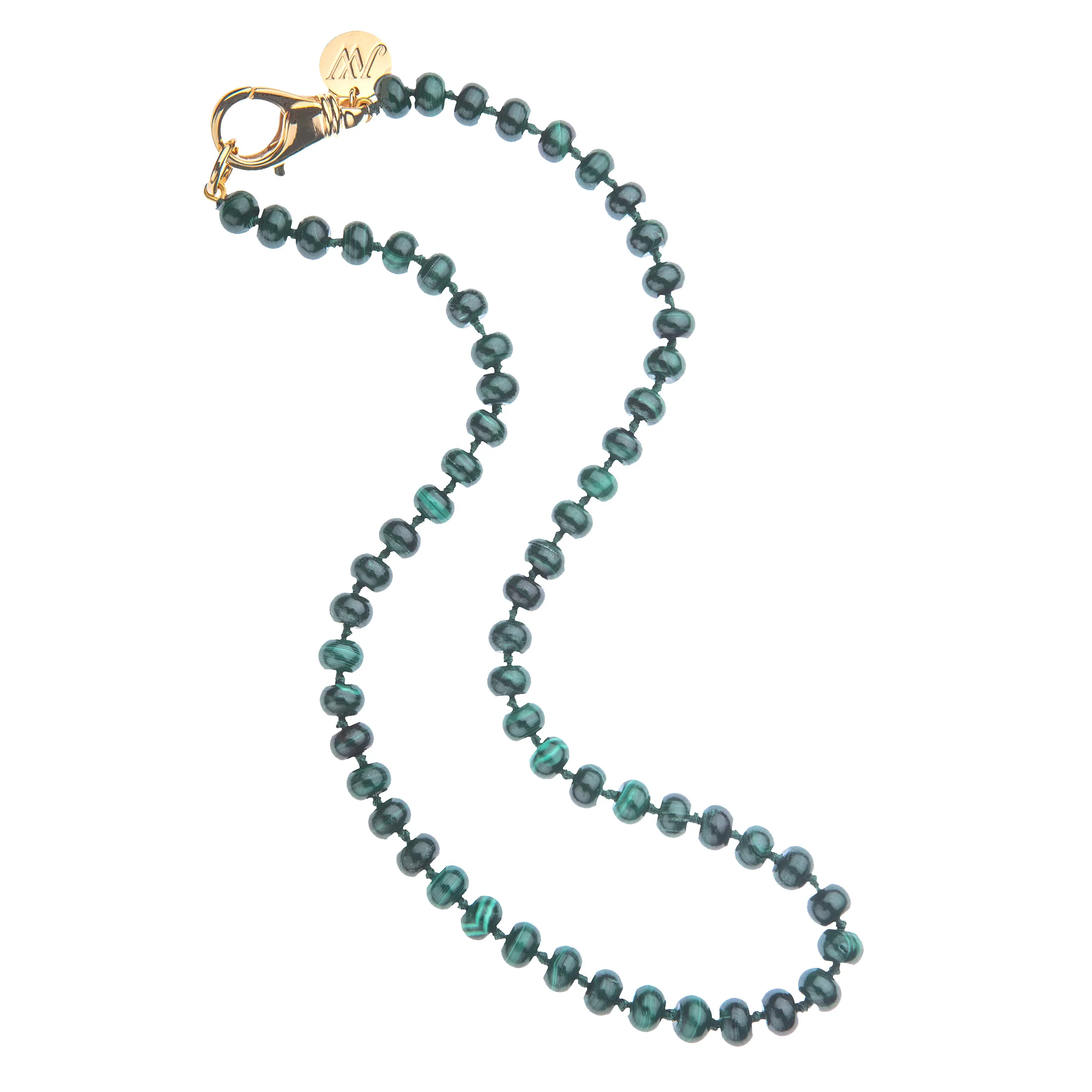 Malachite Beaded Necklace - Image 3