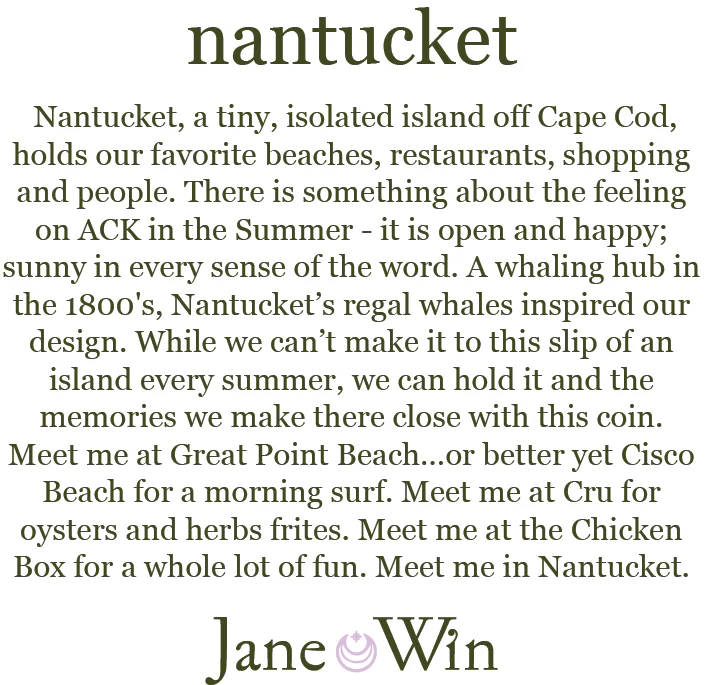 NANTUCKET JW Original Pendant Coin - Image 4