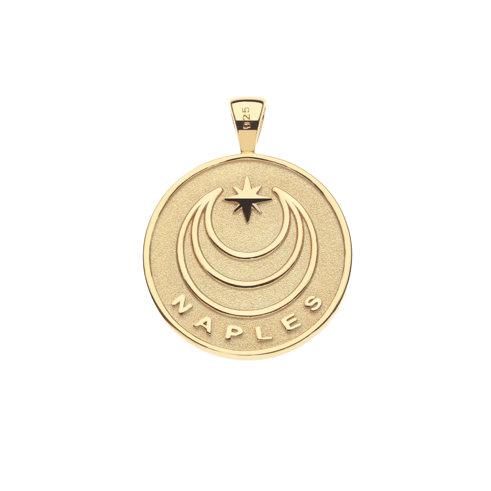 NAPLES JW Original Embellished Pendant Coin - Image 2