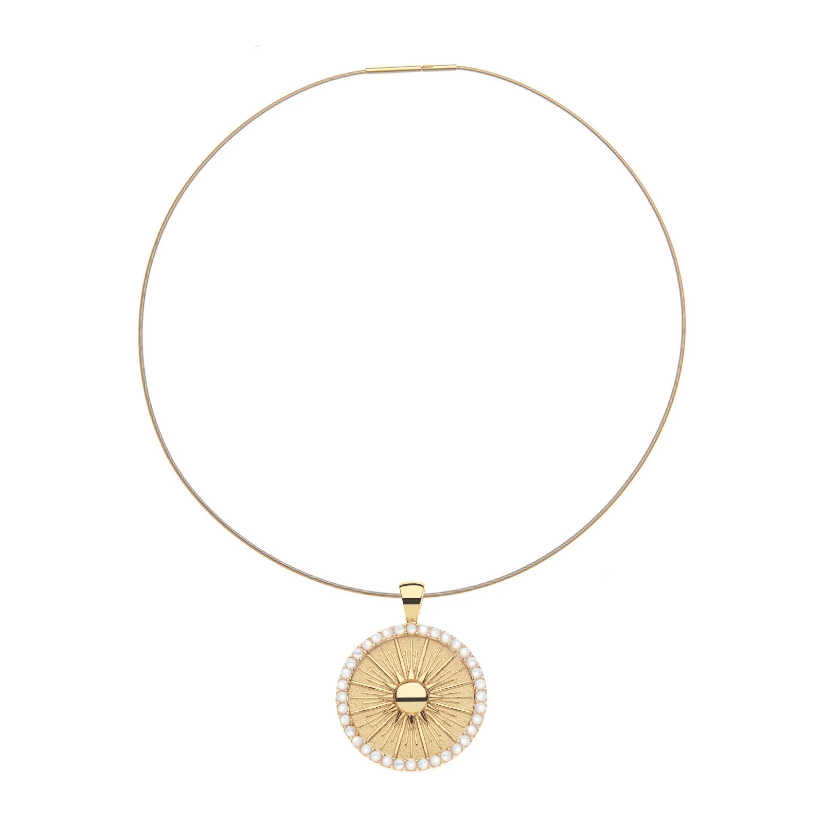 NAPLES JW Original Embellished Pendant Coin - Image 4