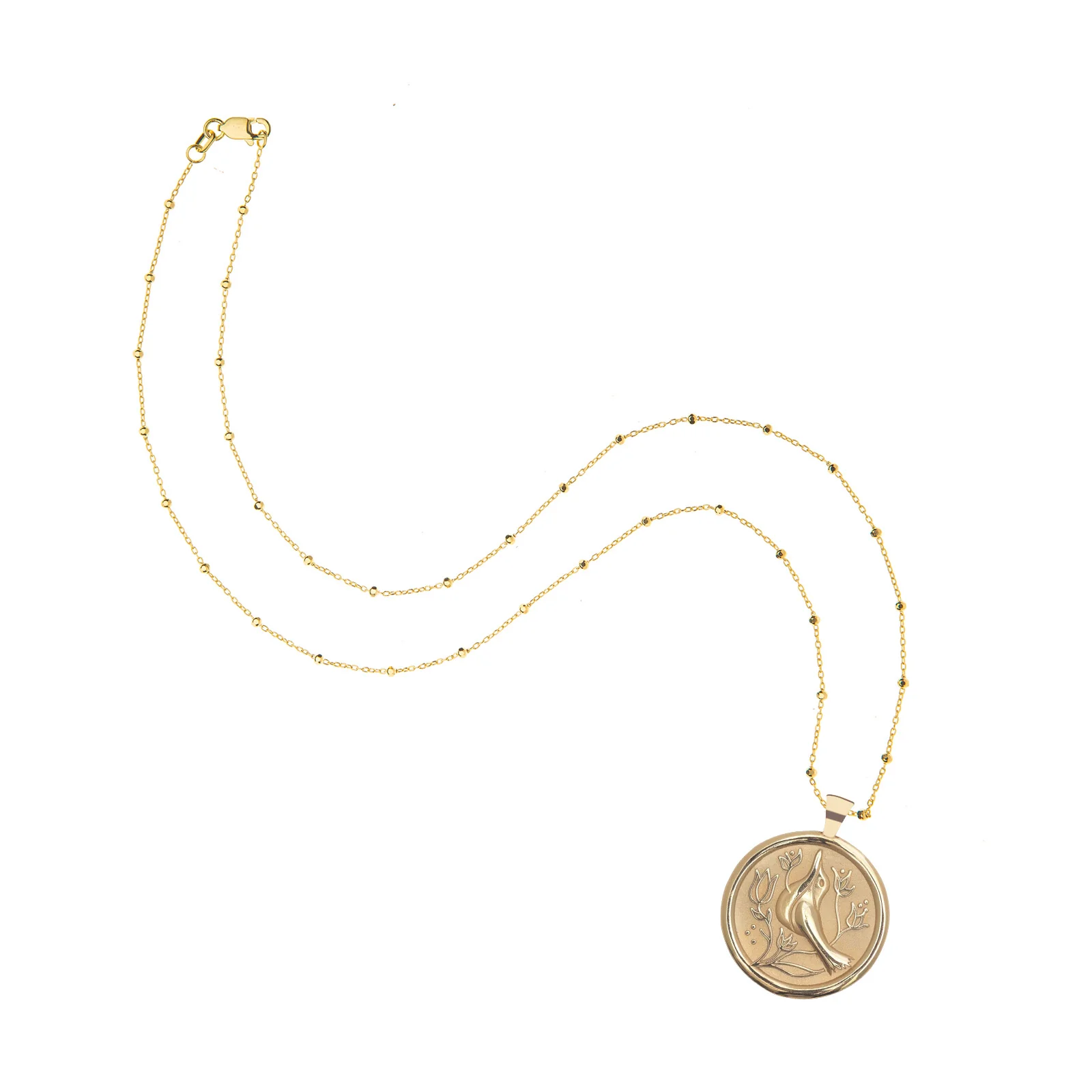 PEACE JW Original Pendant Coin in Solid Gold - Image 7