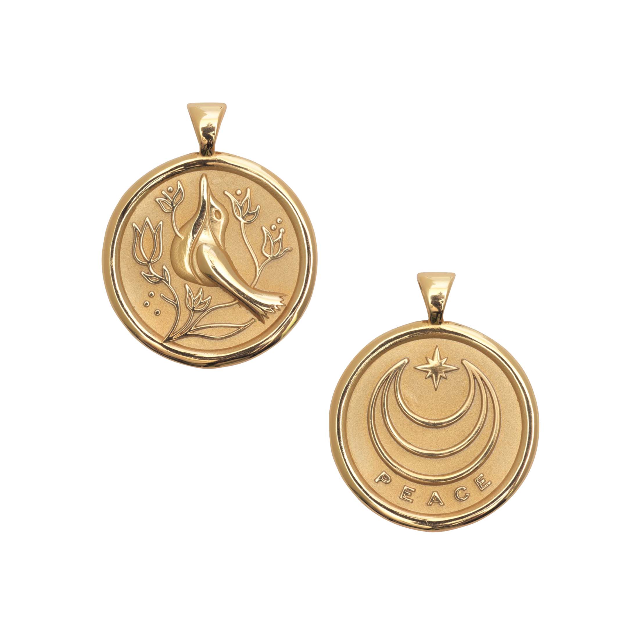 PEACE JW Small Pendant Coin - Image 2