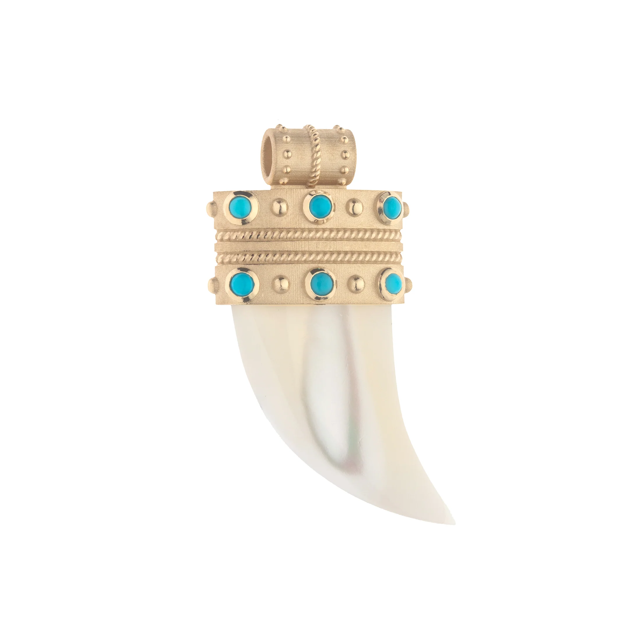PROTECT 14k Mother of Pearl Tusk Pendant - Image 6