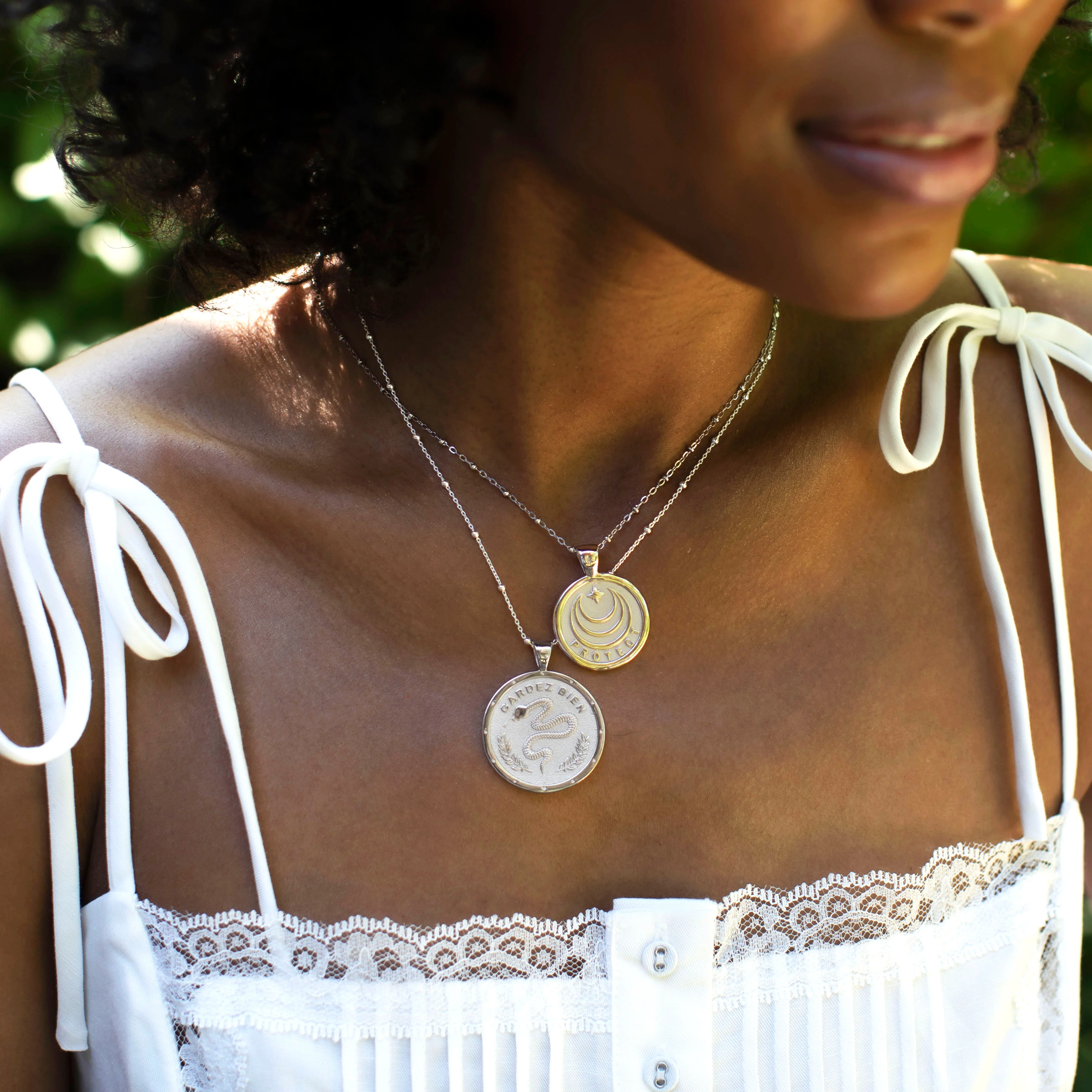 PROTECT JW Original Pendant Coin in Silver - Image 4