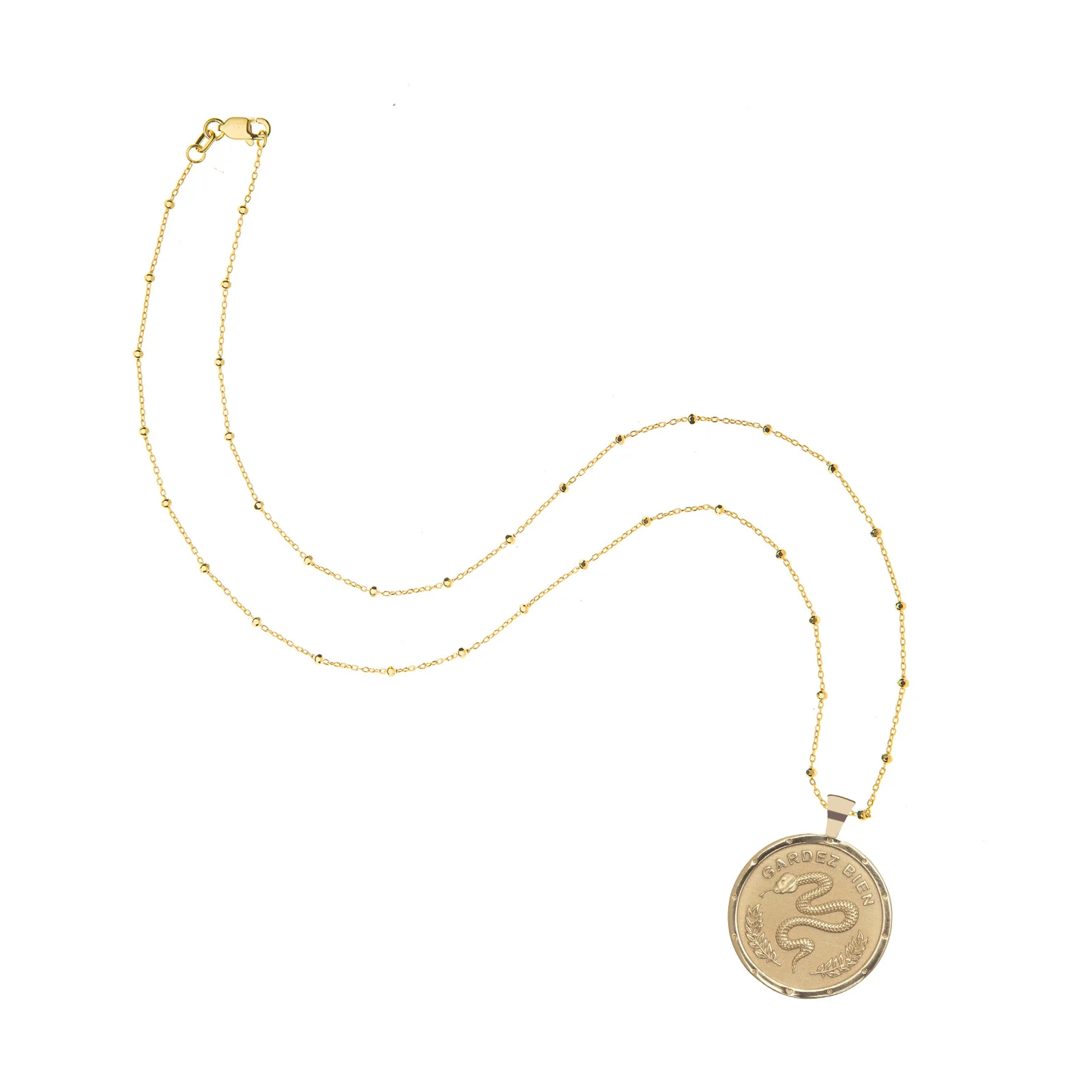 PROTECT JW Original Pendant Coin in Solid Gold - Image 6