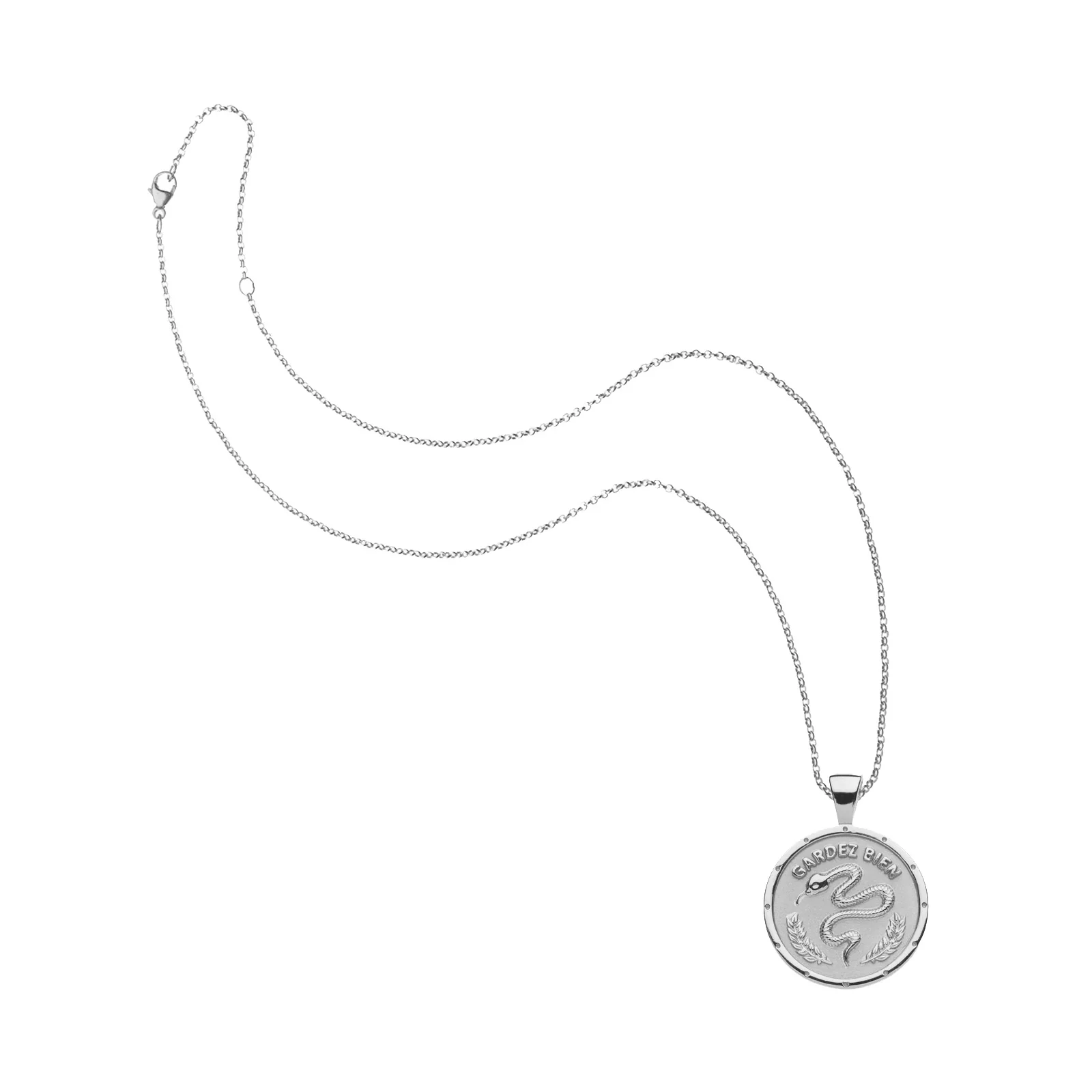 PROTECT JW Small Pendant Coin in Silver - Image 6