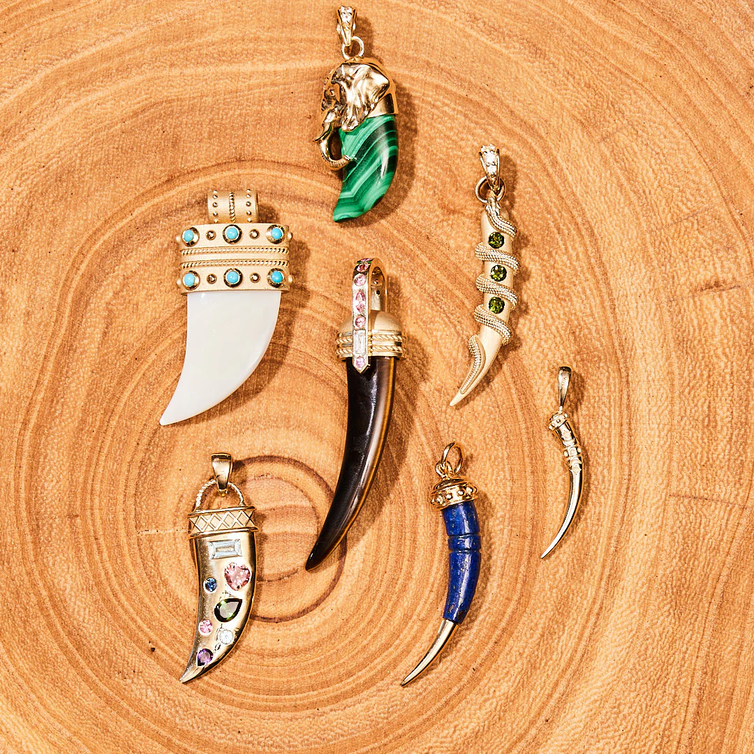 PROTECT JW Small Tusk Pendant in Solid Gold - Image 4