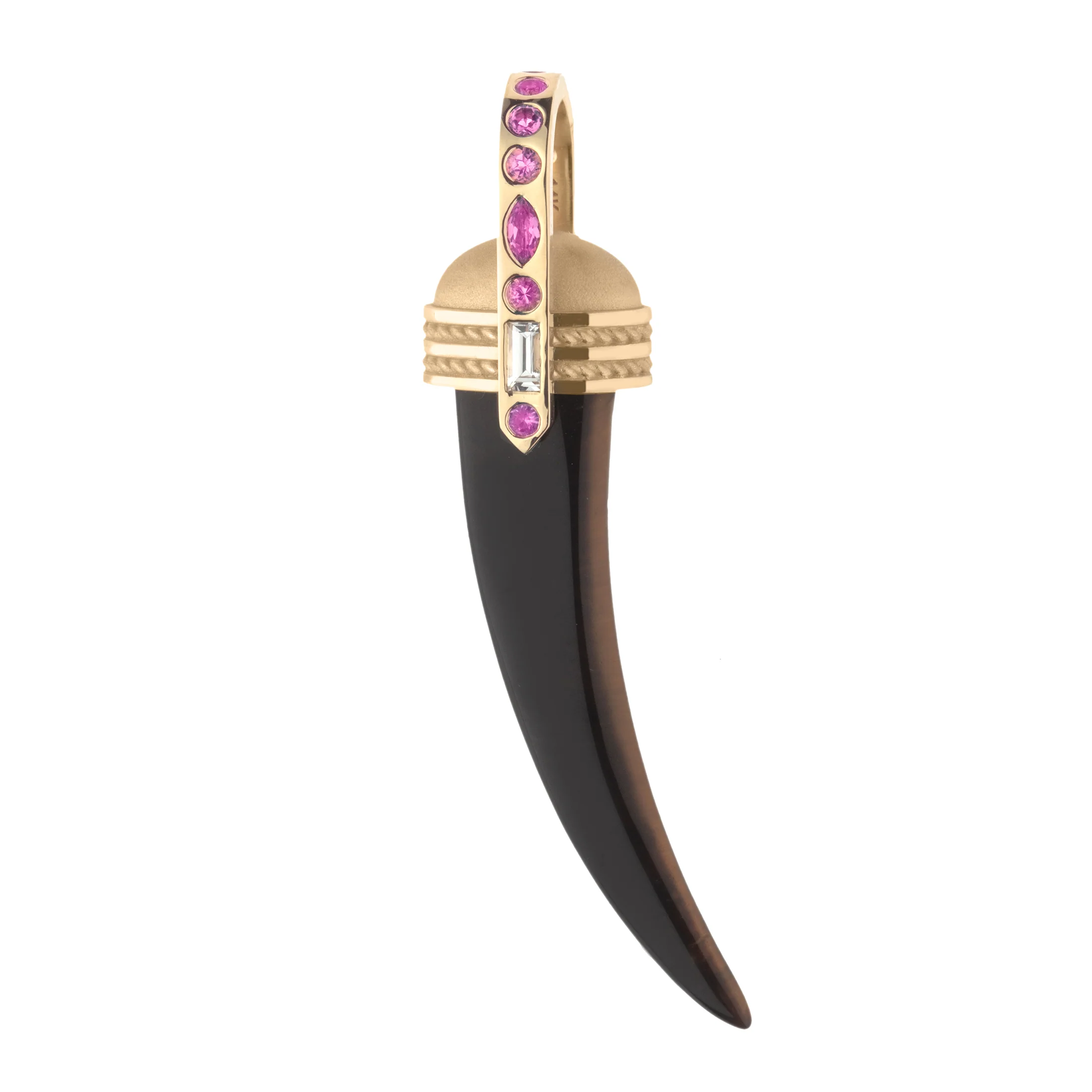 PROTECT Tiger's Eye Tusk Pendant - Image 5
