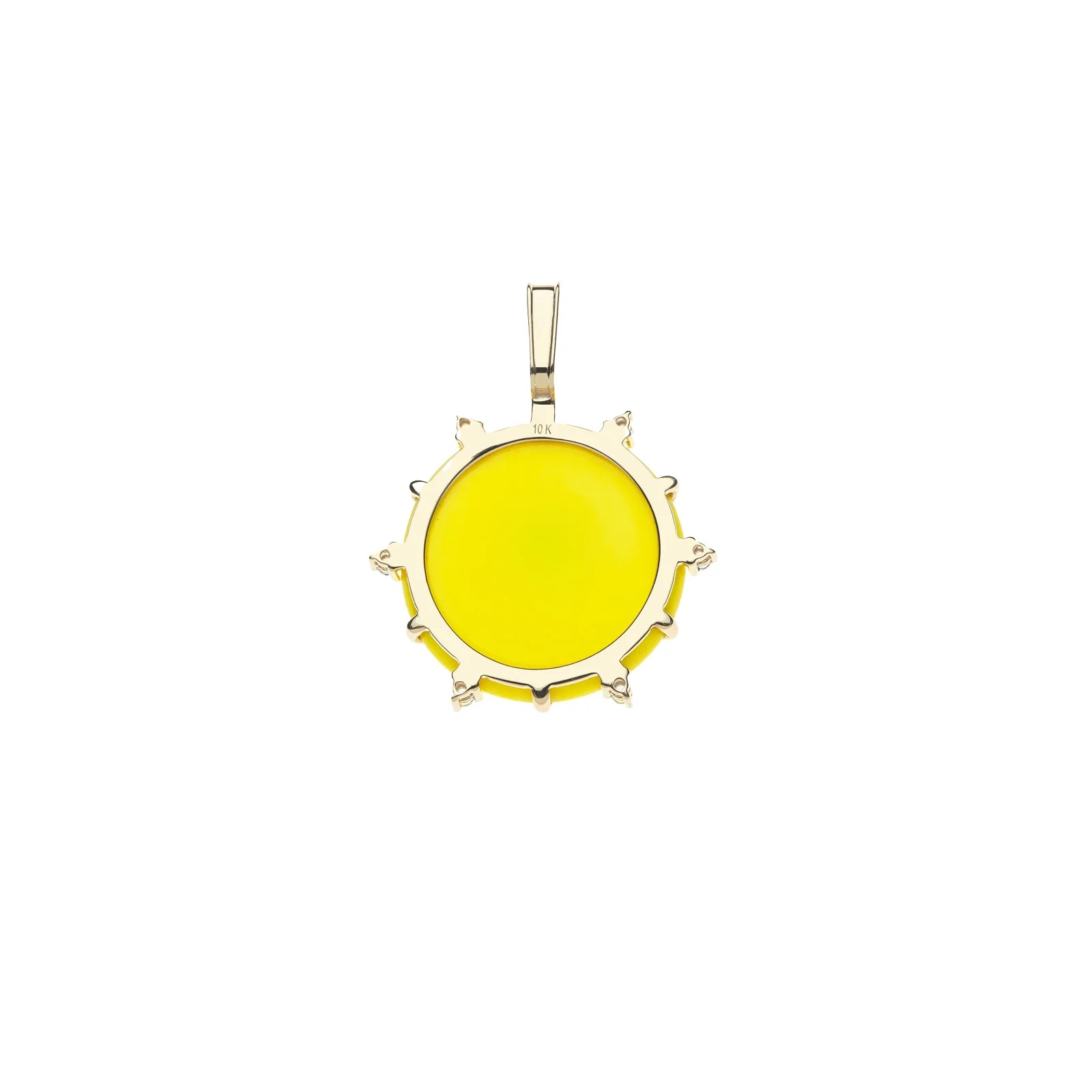 PROTECT Yellow Traveling Eye Pendant in Solid Gold - Image 3