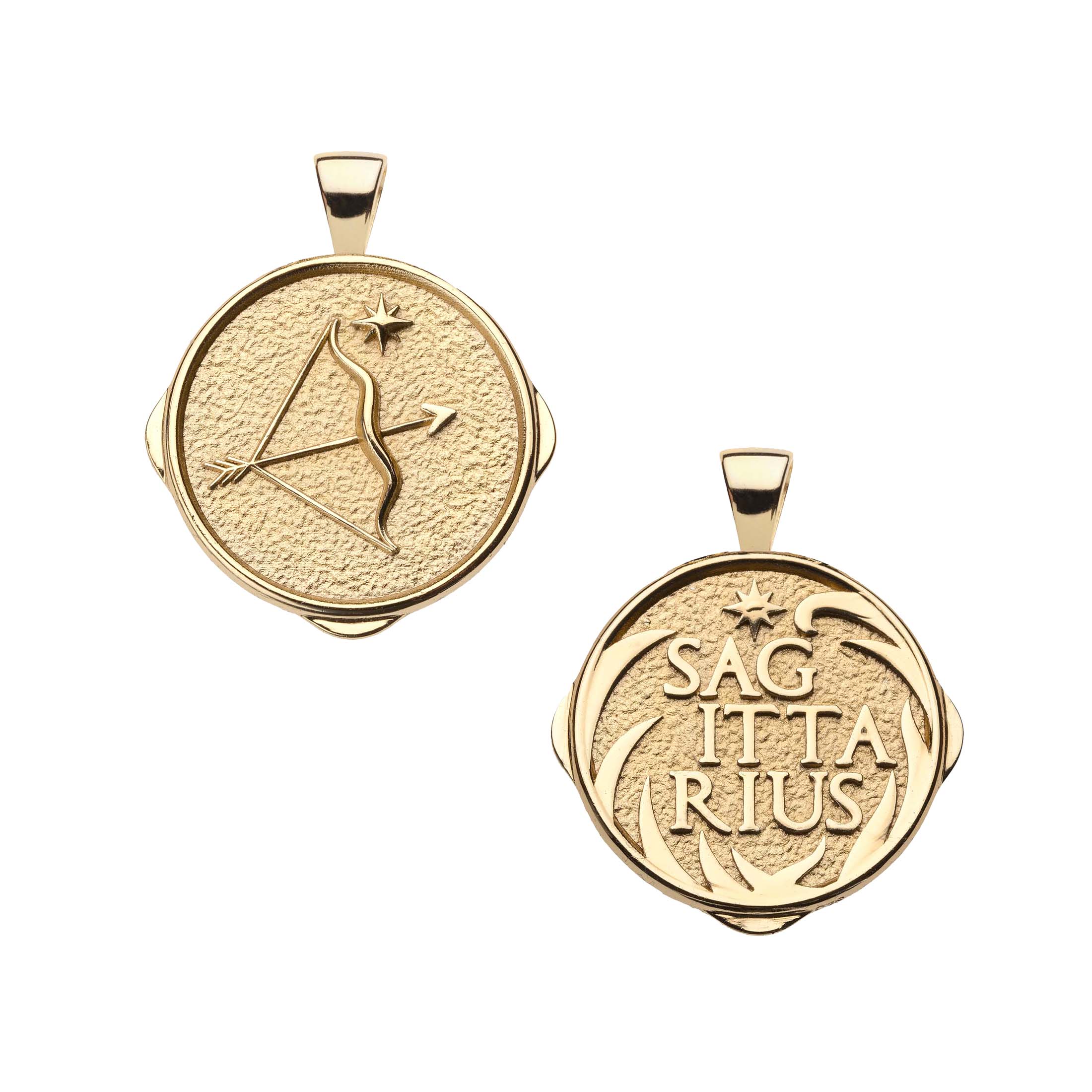 SAGITTARIUS JW Small Zodiac Pendant Coin - Nov 22 - Dec 21 - Image 2