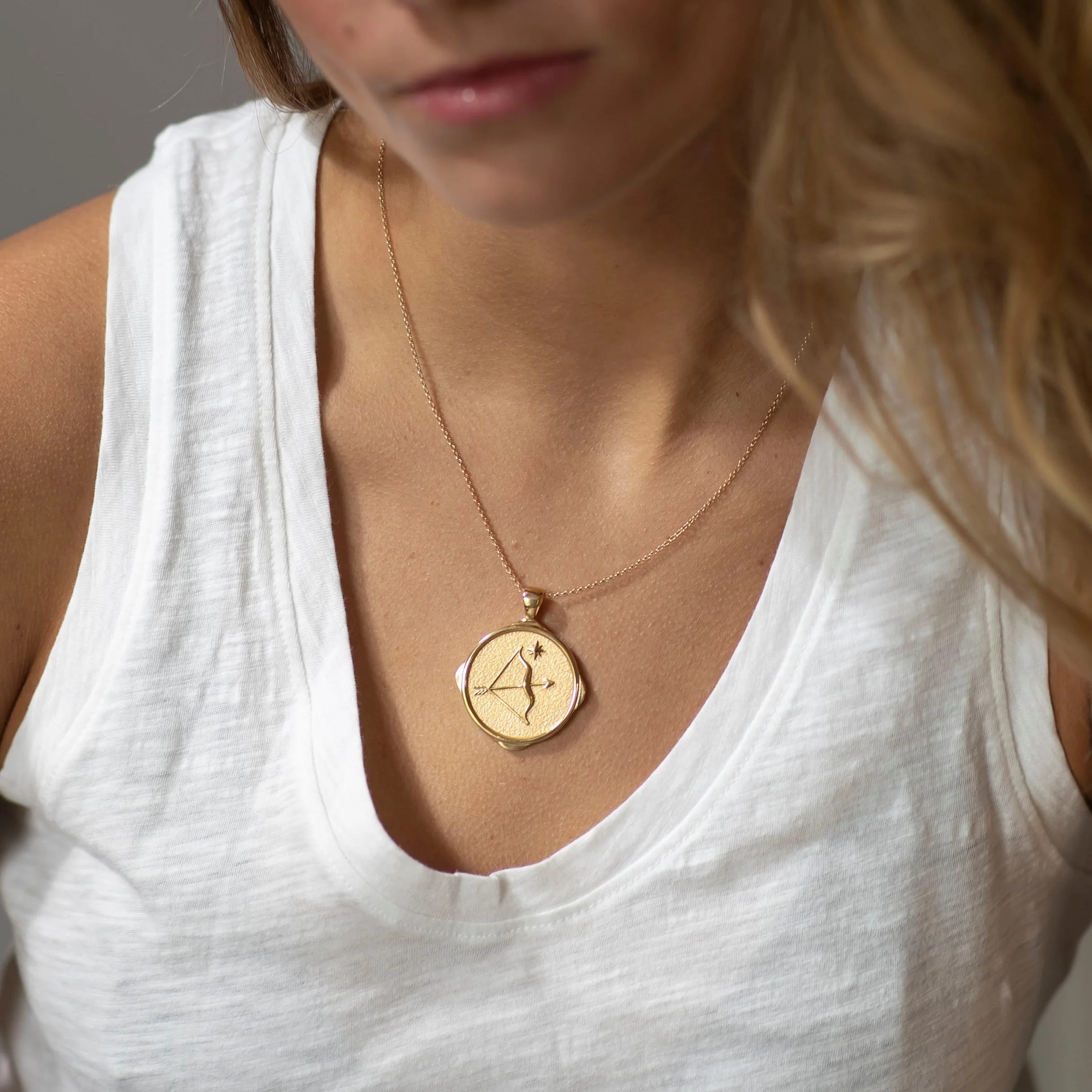 SAGITTARIUS JW Zodiac Pendant Coin - Nov 22 - Dec 21 - Image 3