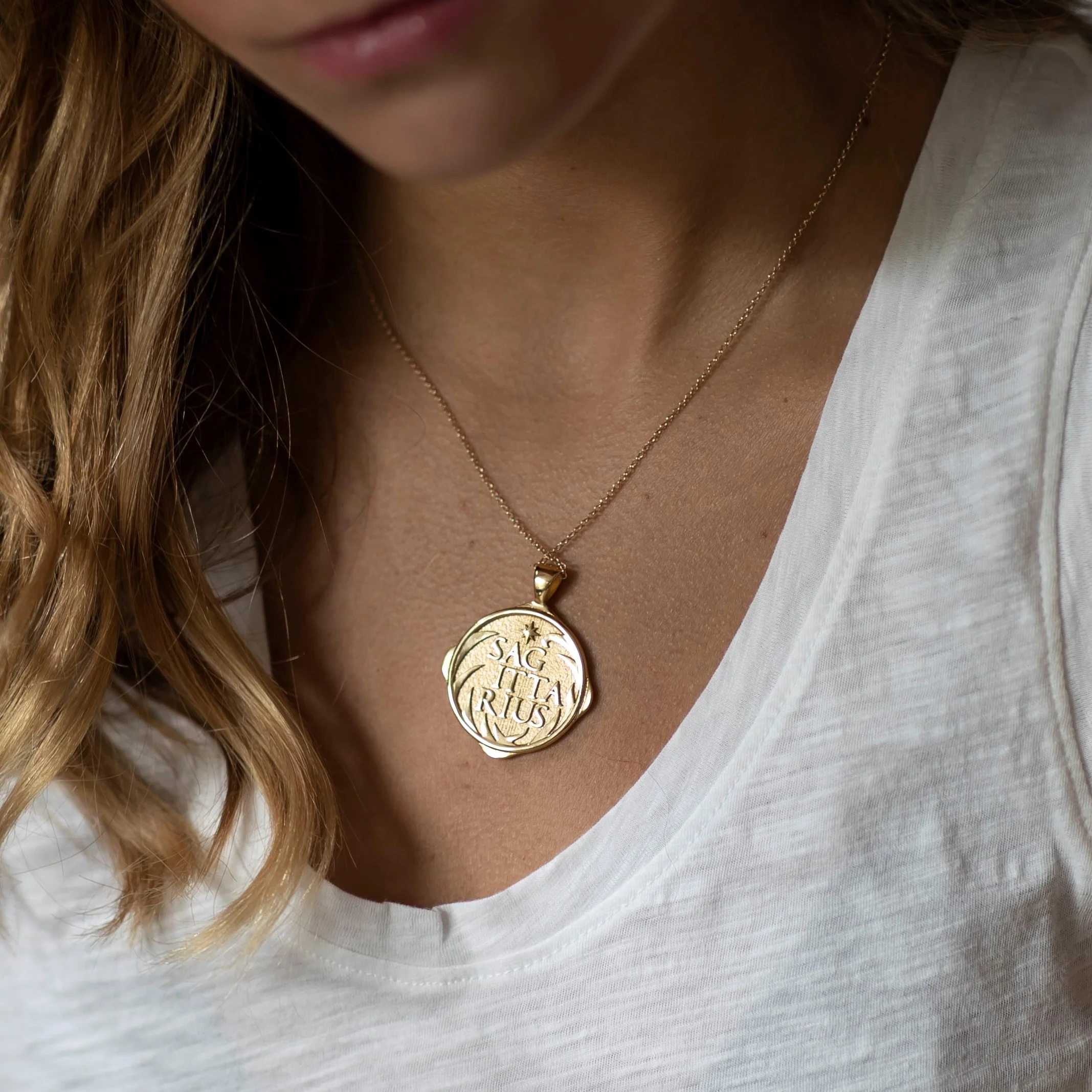 SAGITTARIUS JW Zodiac Pendant Coin - Nov 22 - Dec 21 - Image 4