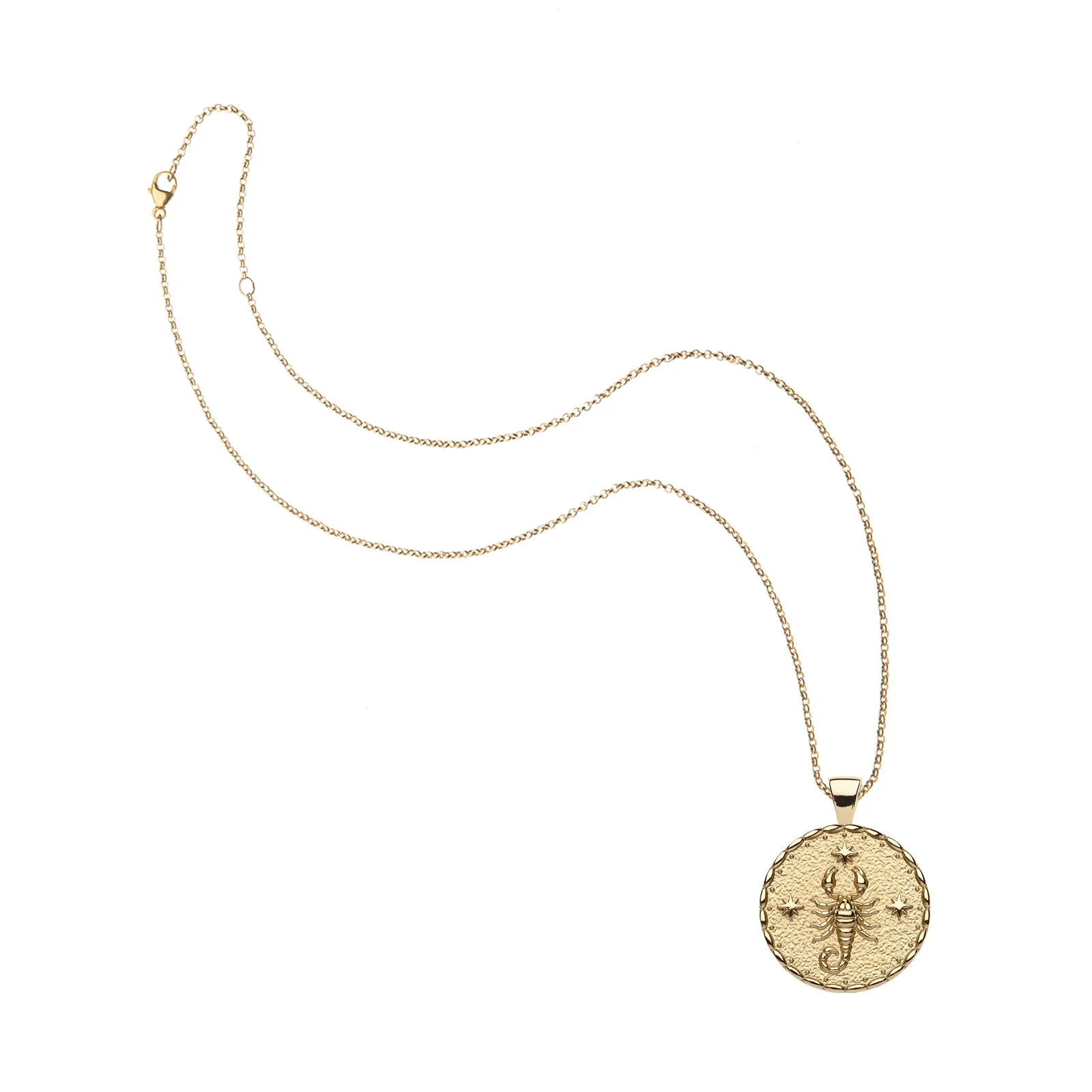 SCORPIO JW Small Zodiac Pendant Coin - Oct 23 - Nov 21 - Image 4