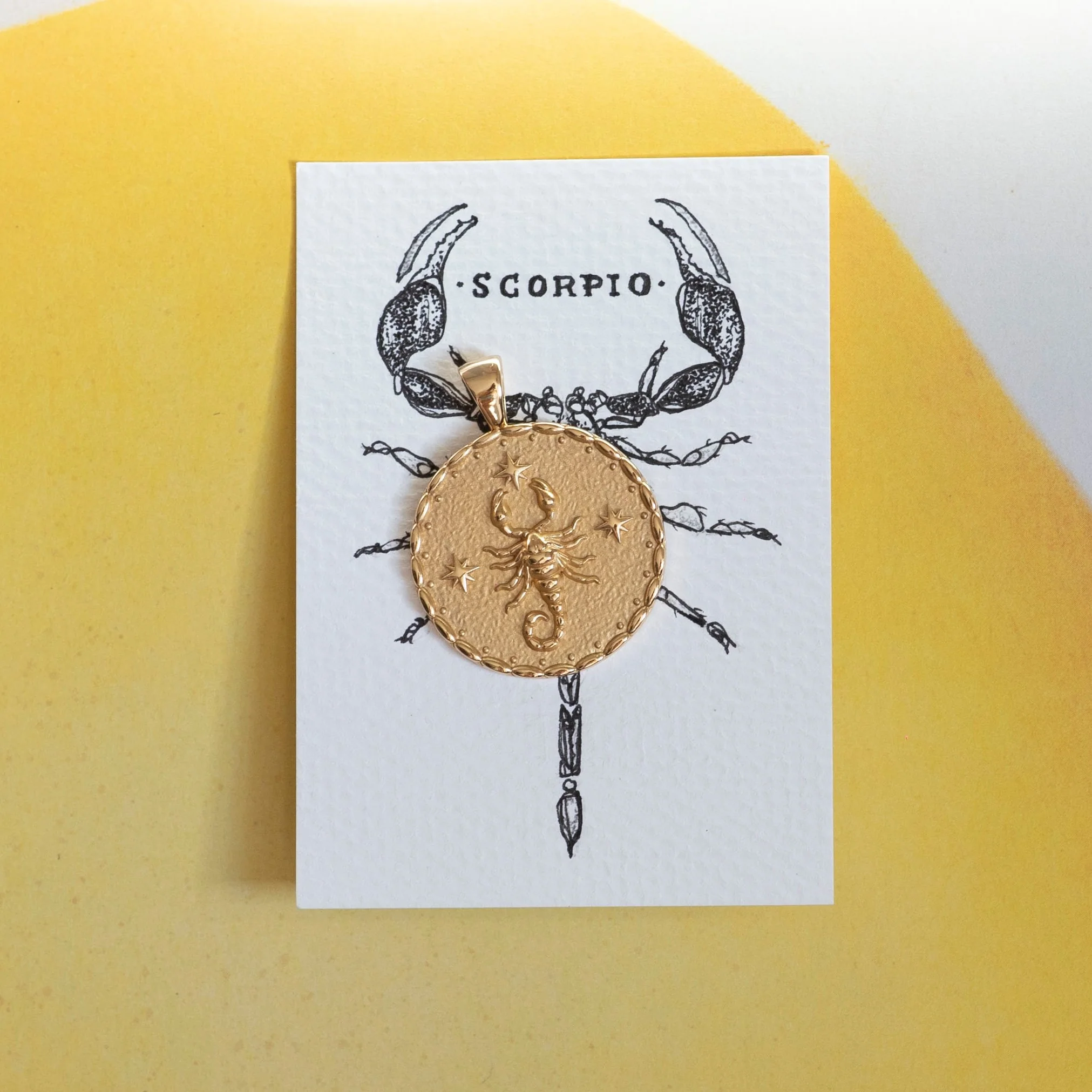 SCORPIO JW Zodiac Pendant Coin - Oct 23 - Nov 21 - Image 5