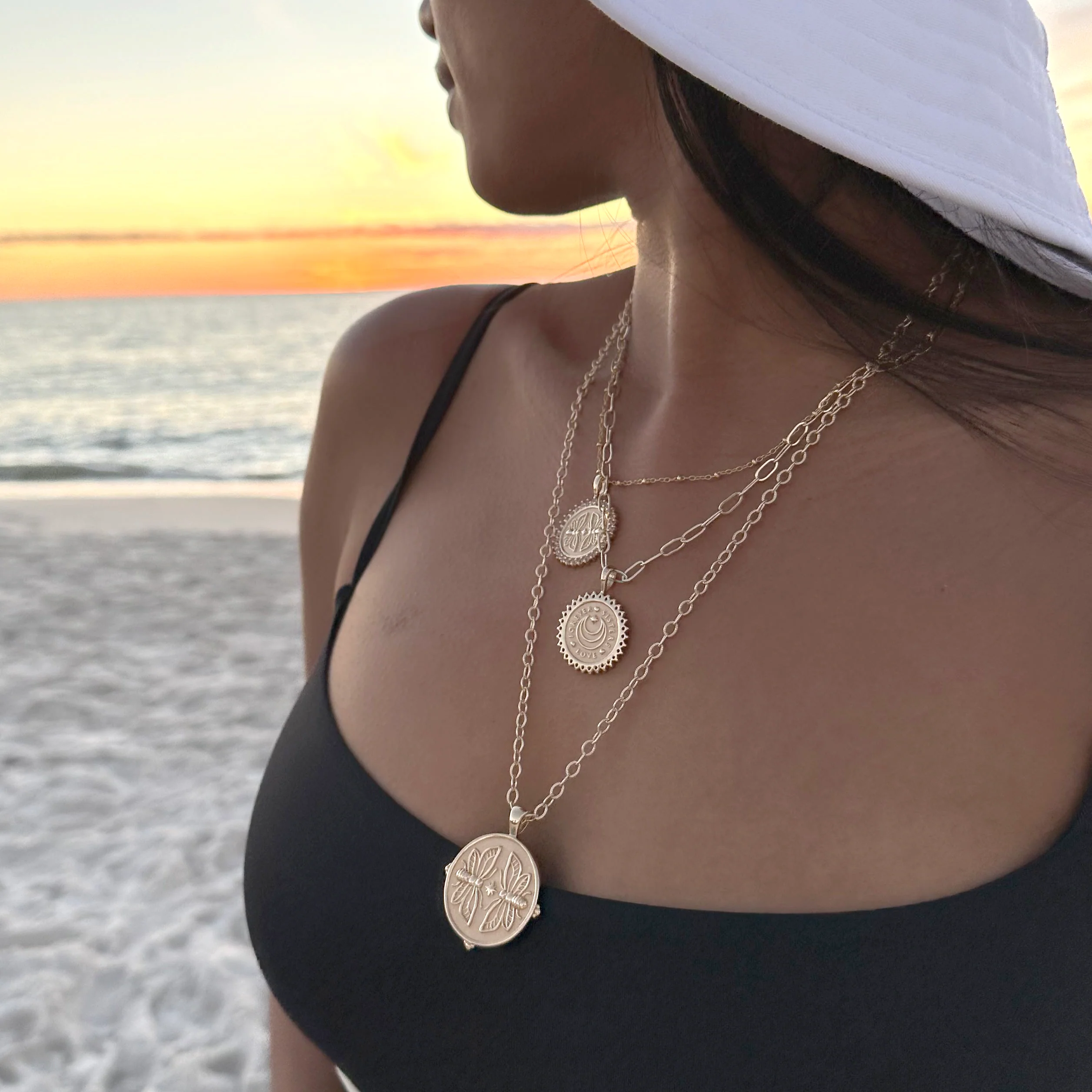 SISTERS Forever Petite Embellished Coin Pendant - Image 4