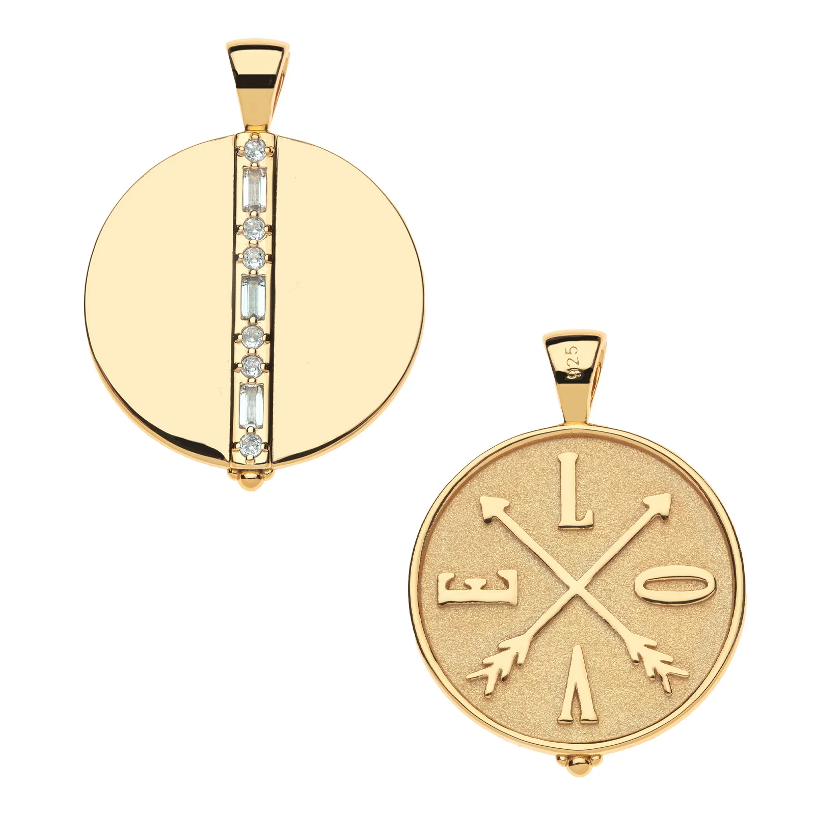 Split by LOVE Engravable Coin Pendant - Image 2