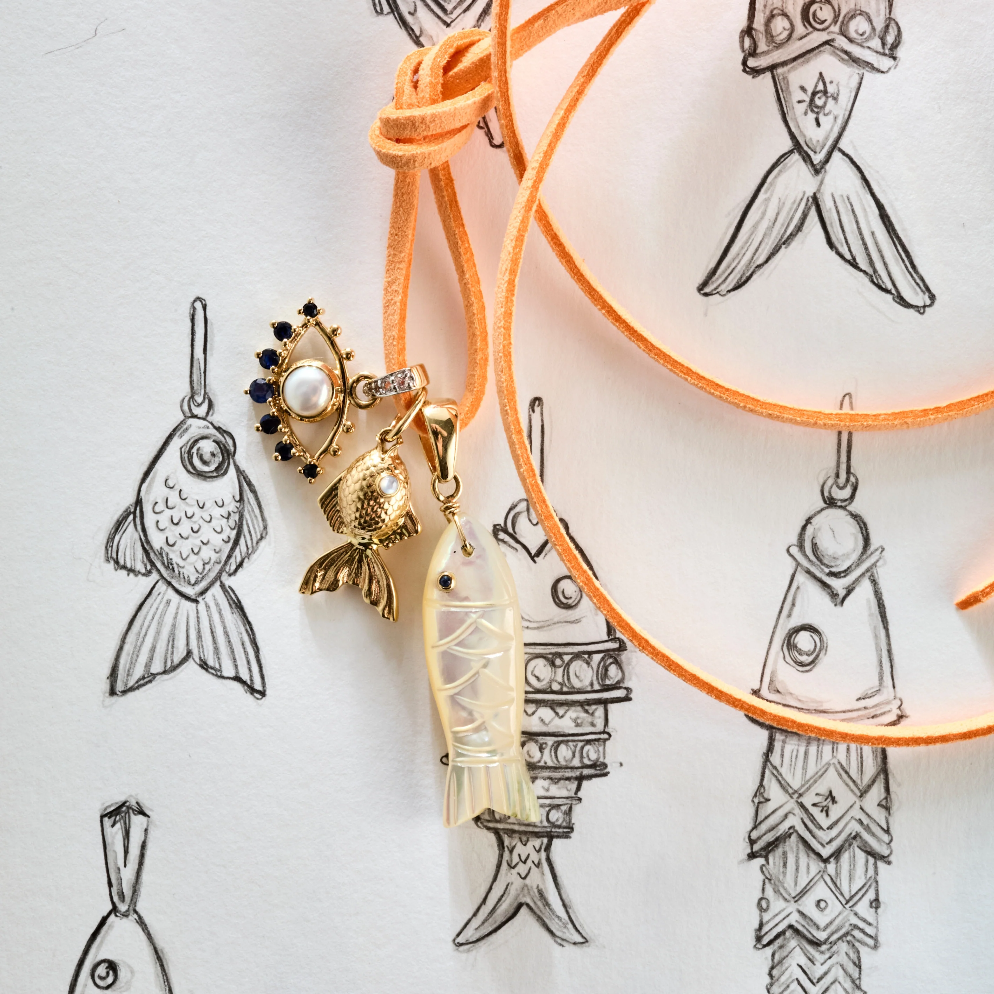 PROTECT Evil Eye Charm in Solid Gold - Image 4