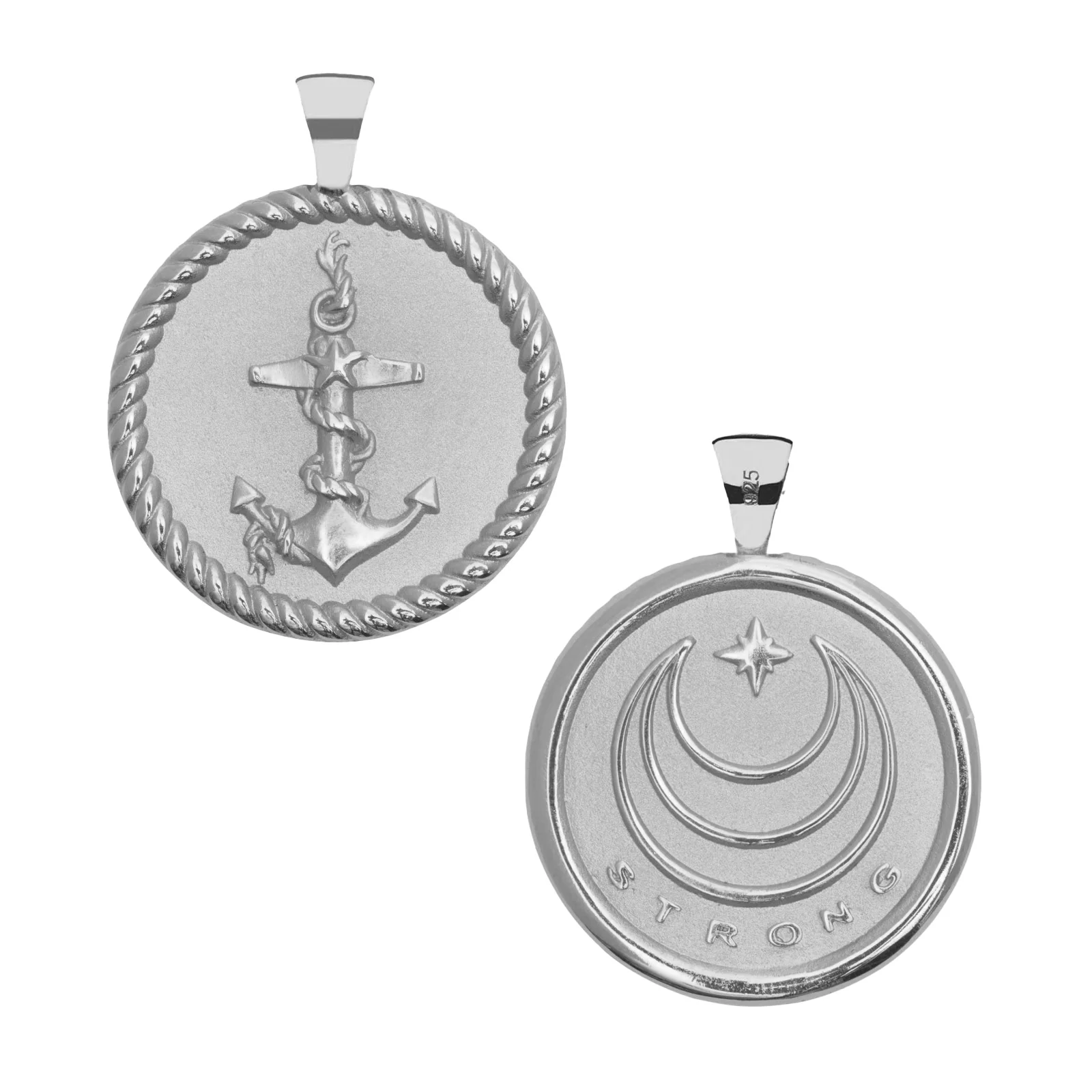 STRONG JW Original Pendant Coin in Silver - Image 2
