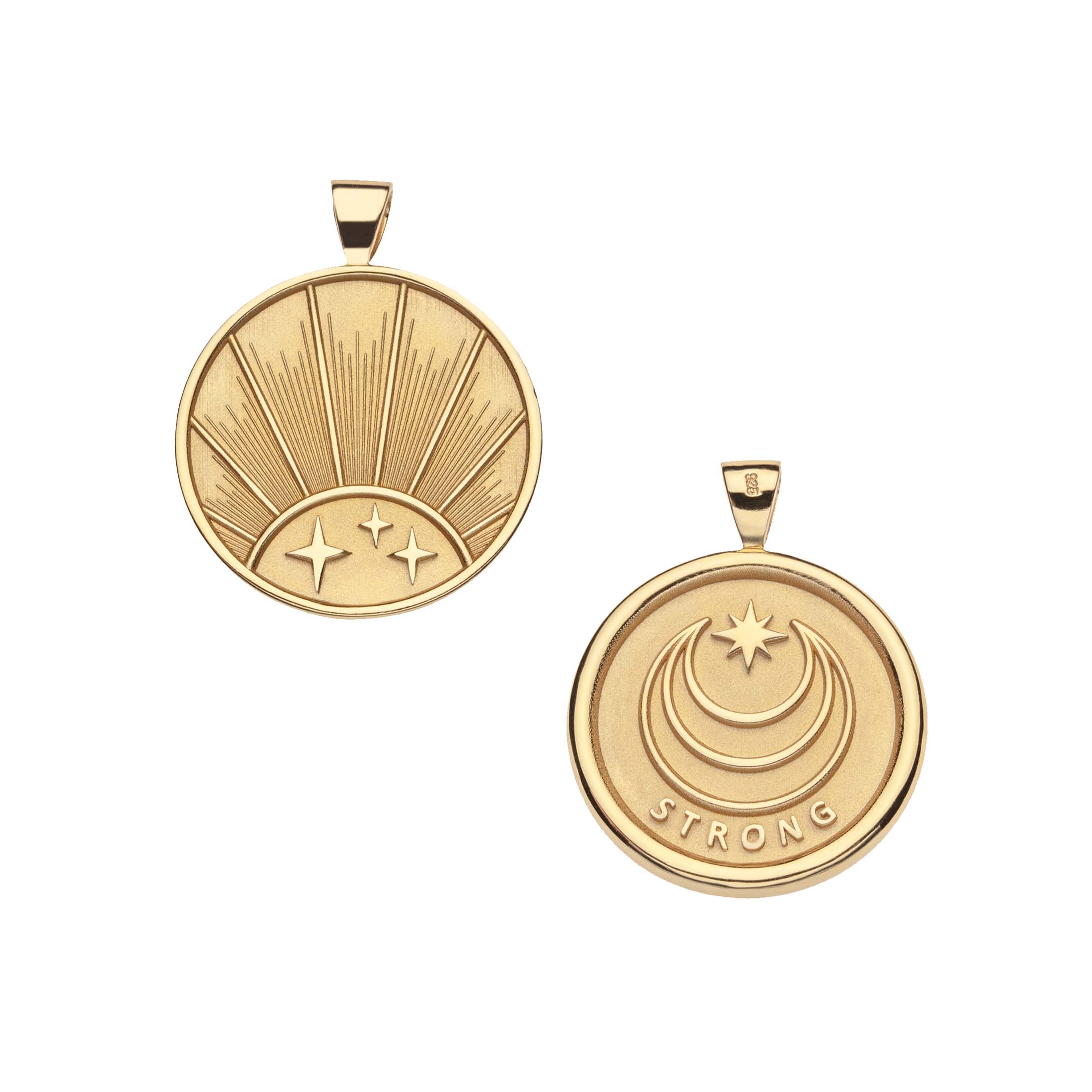STRONG JW Small Pendant Coin (Rising Sun) - Image 2