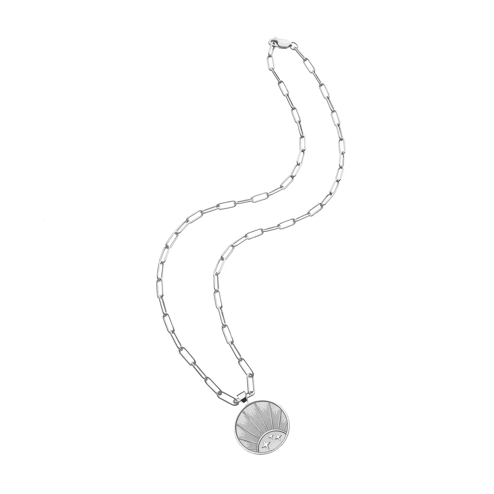 STRONG JW Small Pendant Coin (Rising Sun) in Silver - Image 6