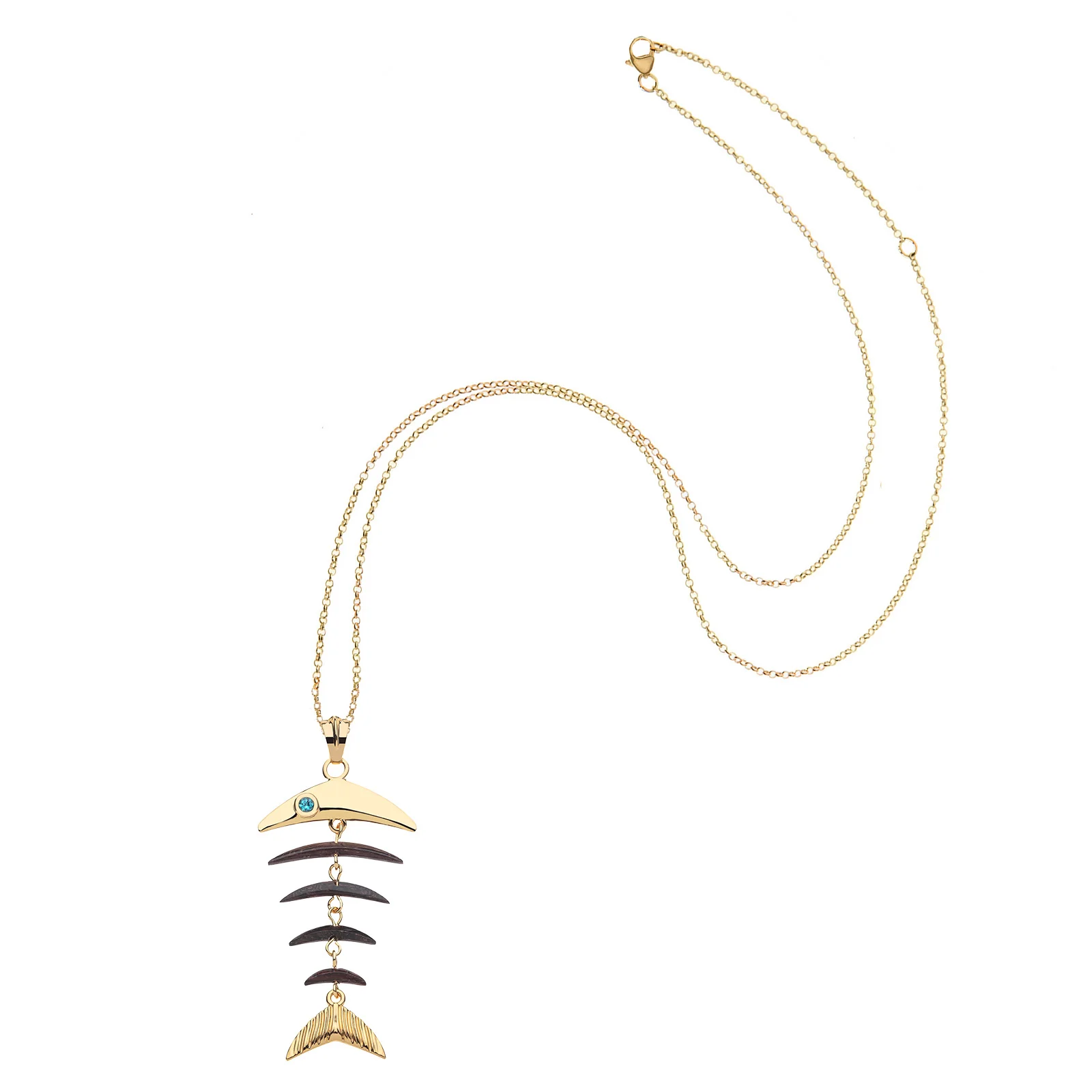 STRONG Wood Fishbone Pendant - Image 3