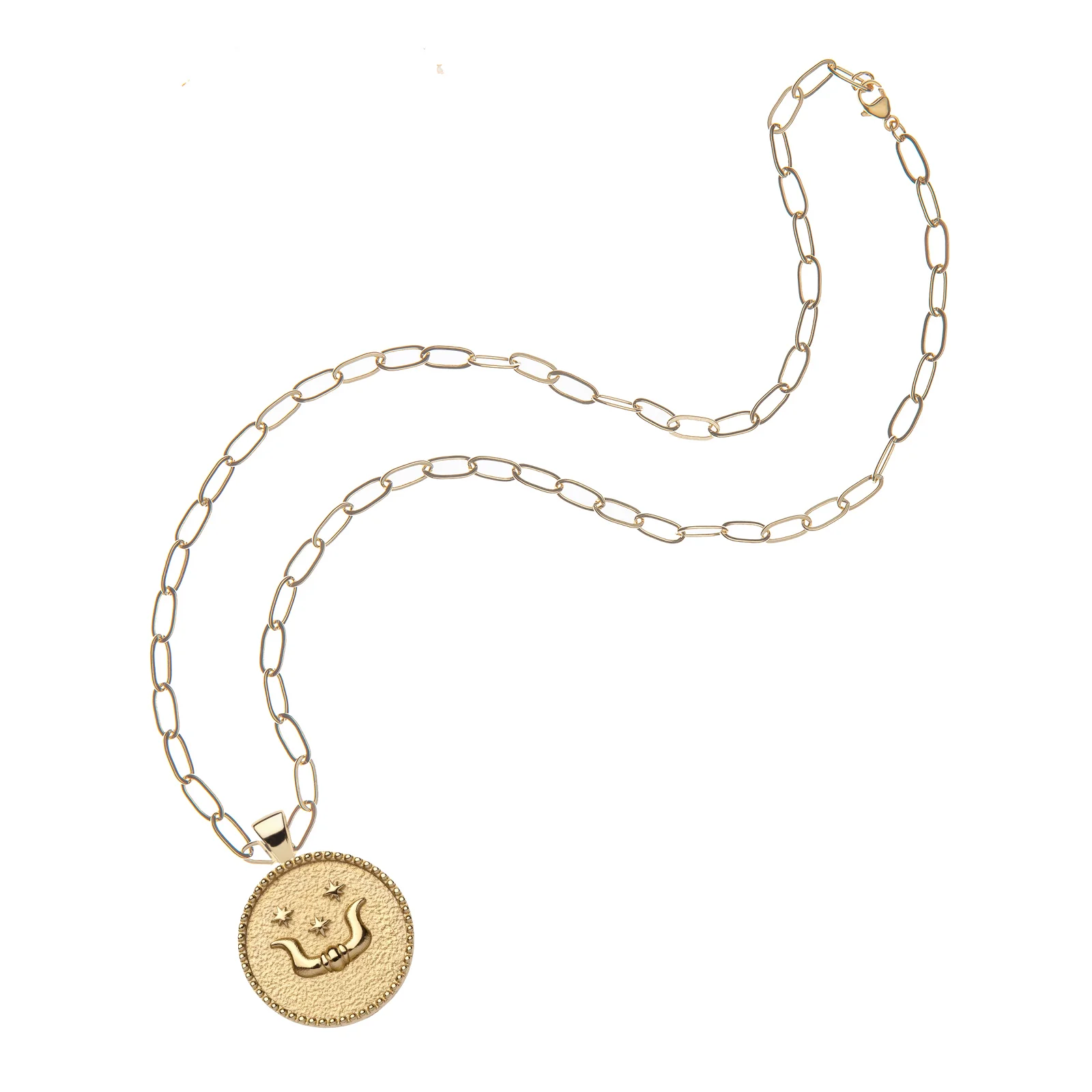 TAURUS JW Small Zodiac Pendant Coin - Apr 20 - May 20 - Image 5