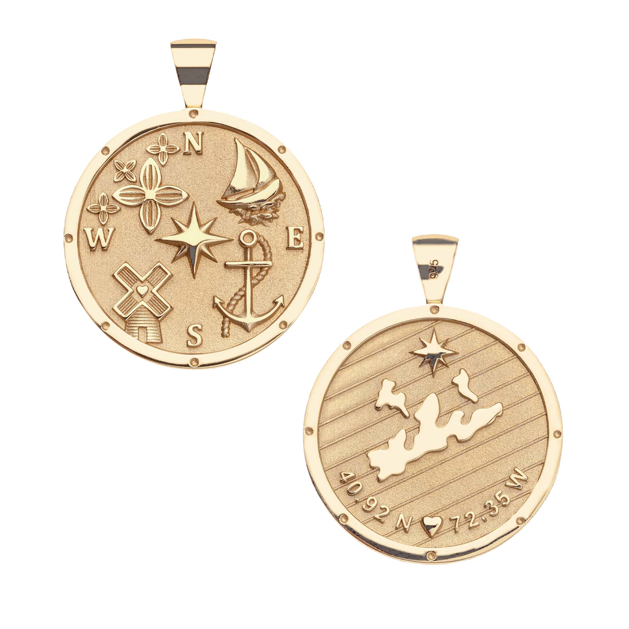 THE HAMPTONS JW Original Pendant Coin - Image 2