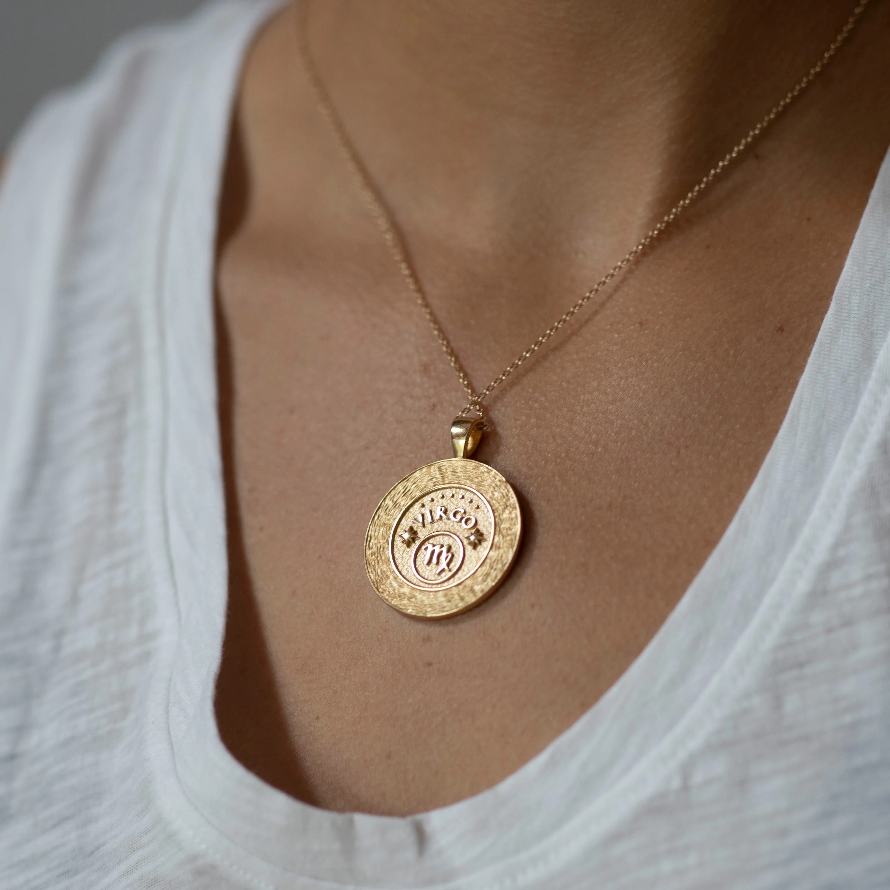 VIRGO JW Zodiac Pendant Coin - Aug 23 - Sep 22 - Image 4