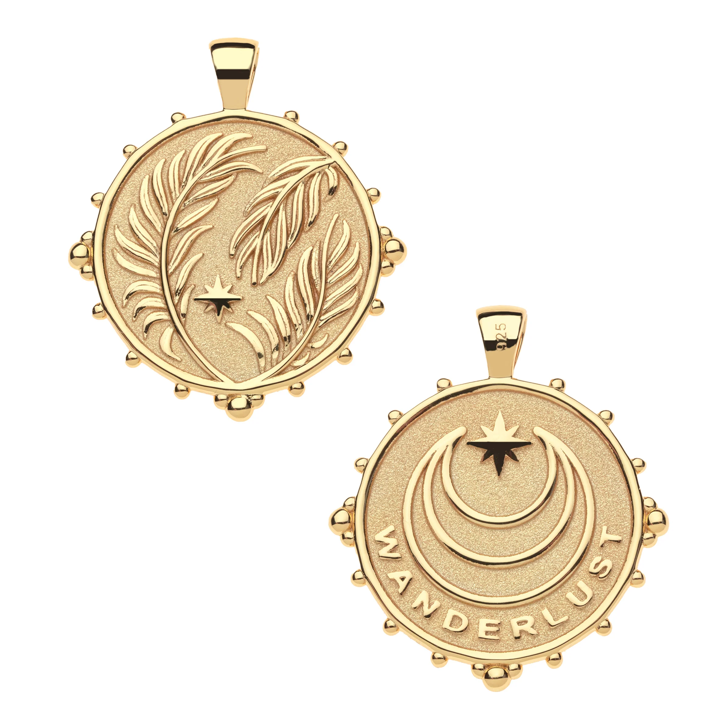JW x ANSG WANDERLUST Palms JW Original Pendant Coin - Image 2